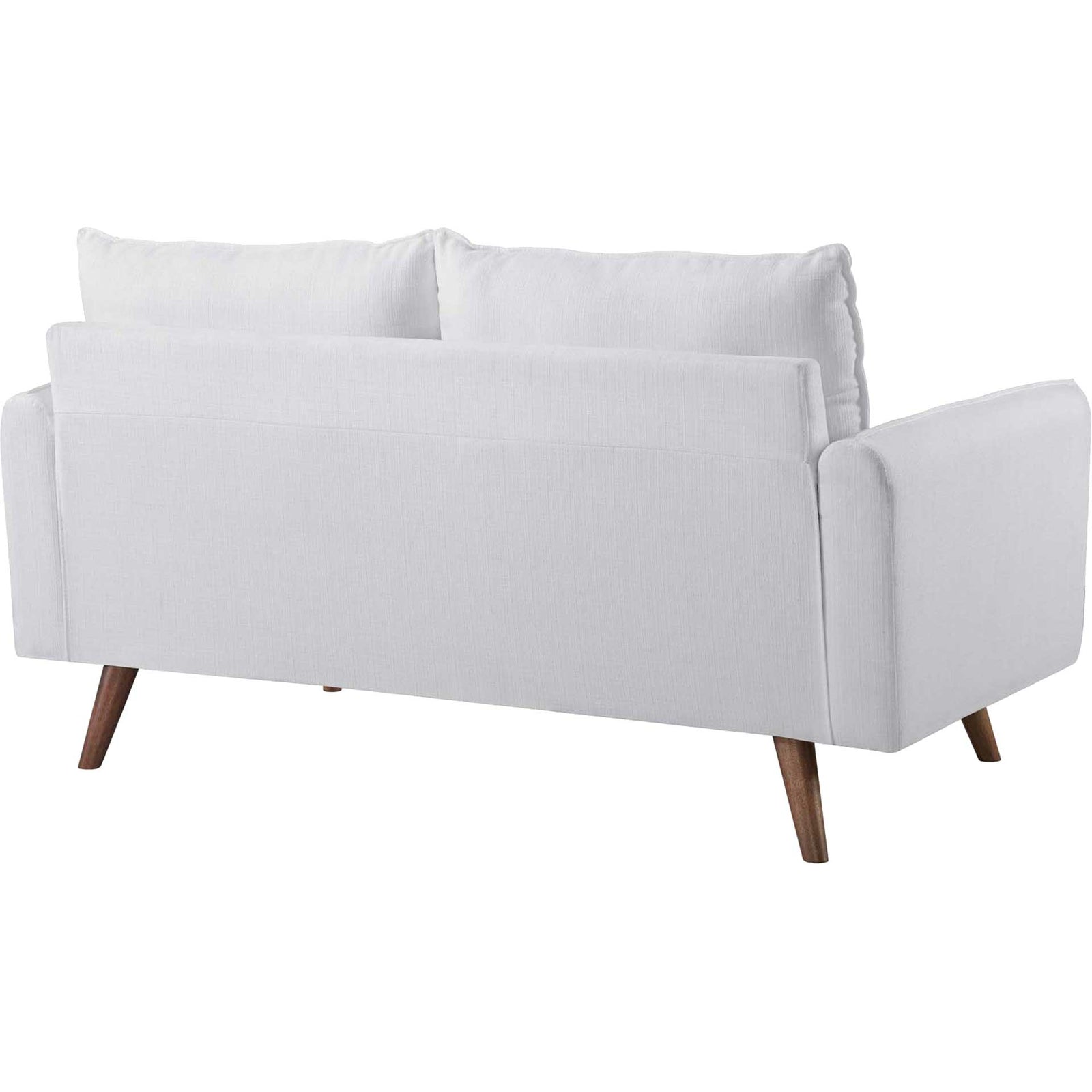Raylee Upholstered Fabric Loveseat White