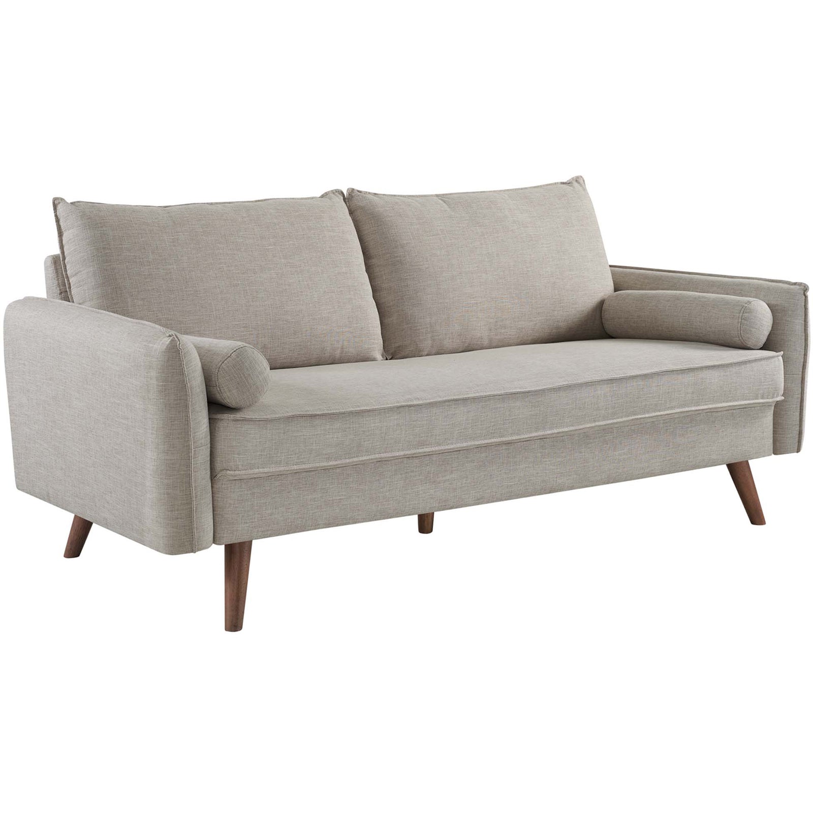 Revelstoke Upholstered Fabric Sofa Beige