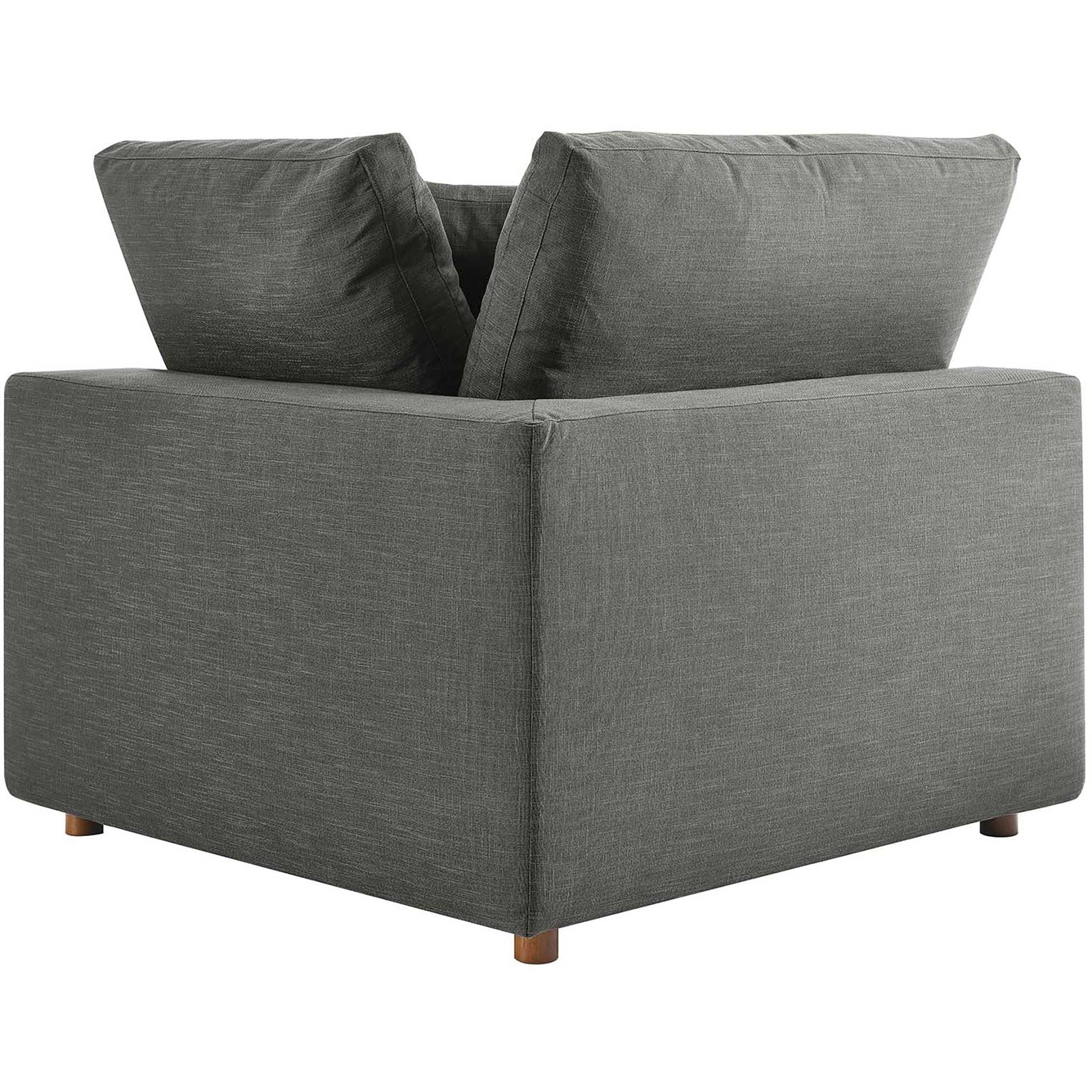 Comino Down Filled Overstuffed Loveseat Gray