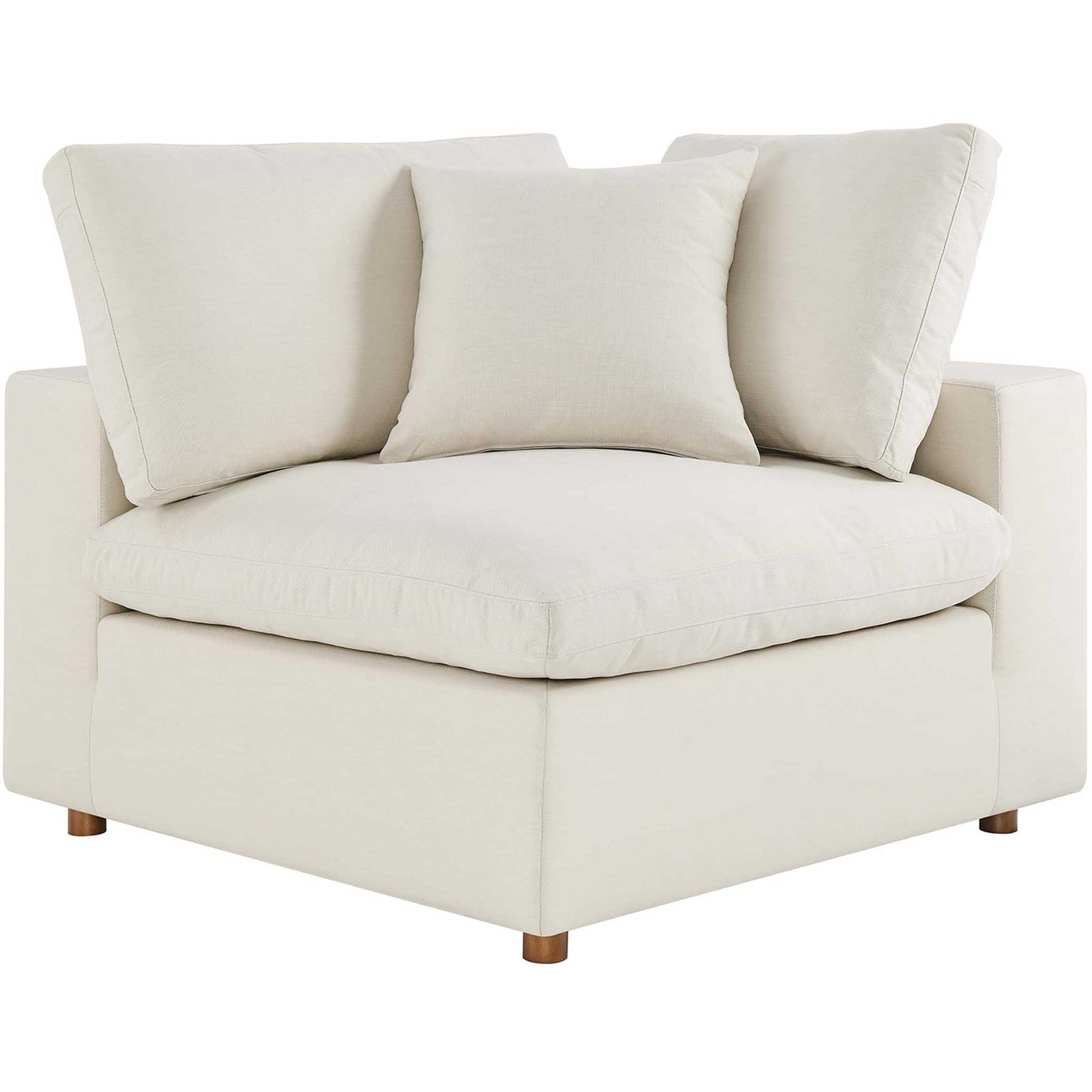 Comino Down Filled Overstuffed Loveseat Light Beige