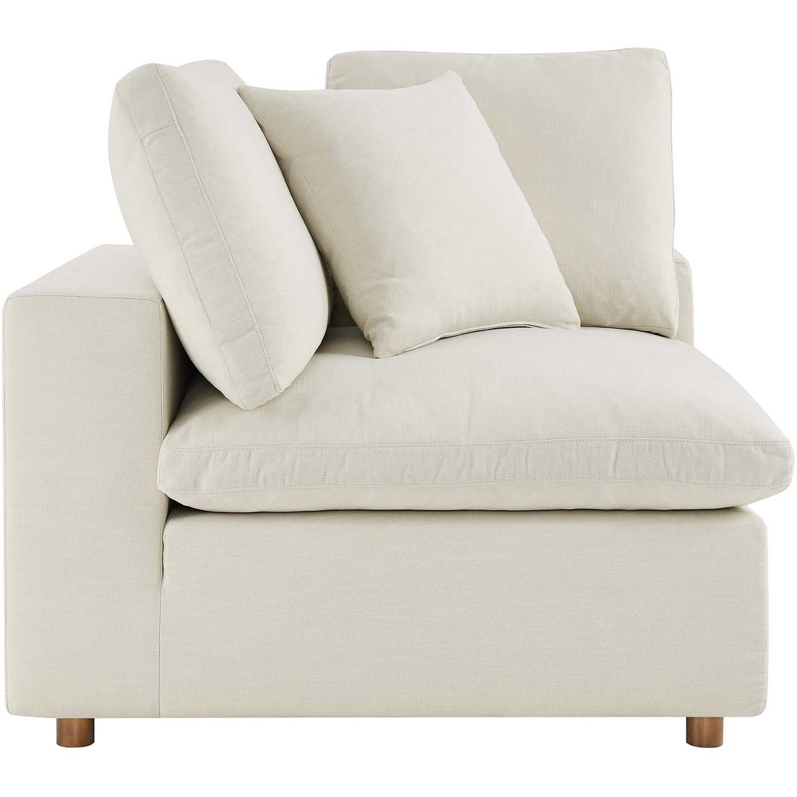 Comino Down Filled Overstuffed Loveseat Light Beige