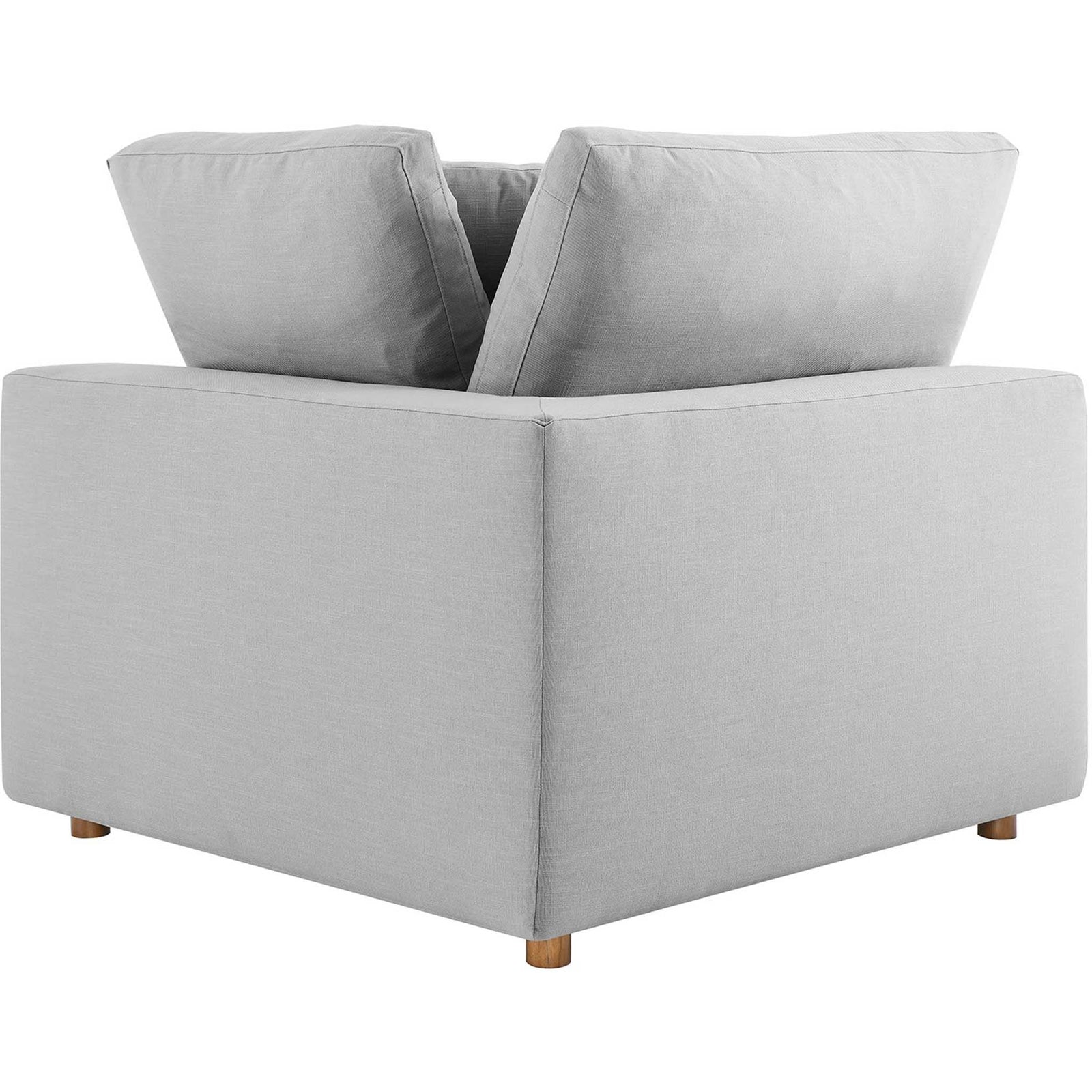 Comino Down Filled Overstuffed Loveseat Light Gray