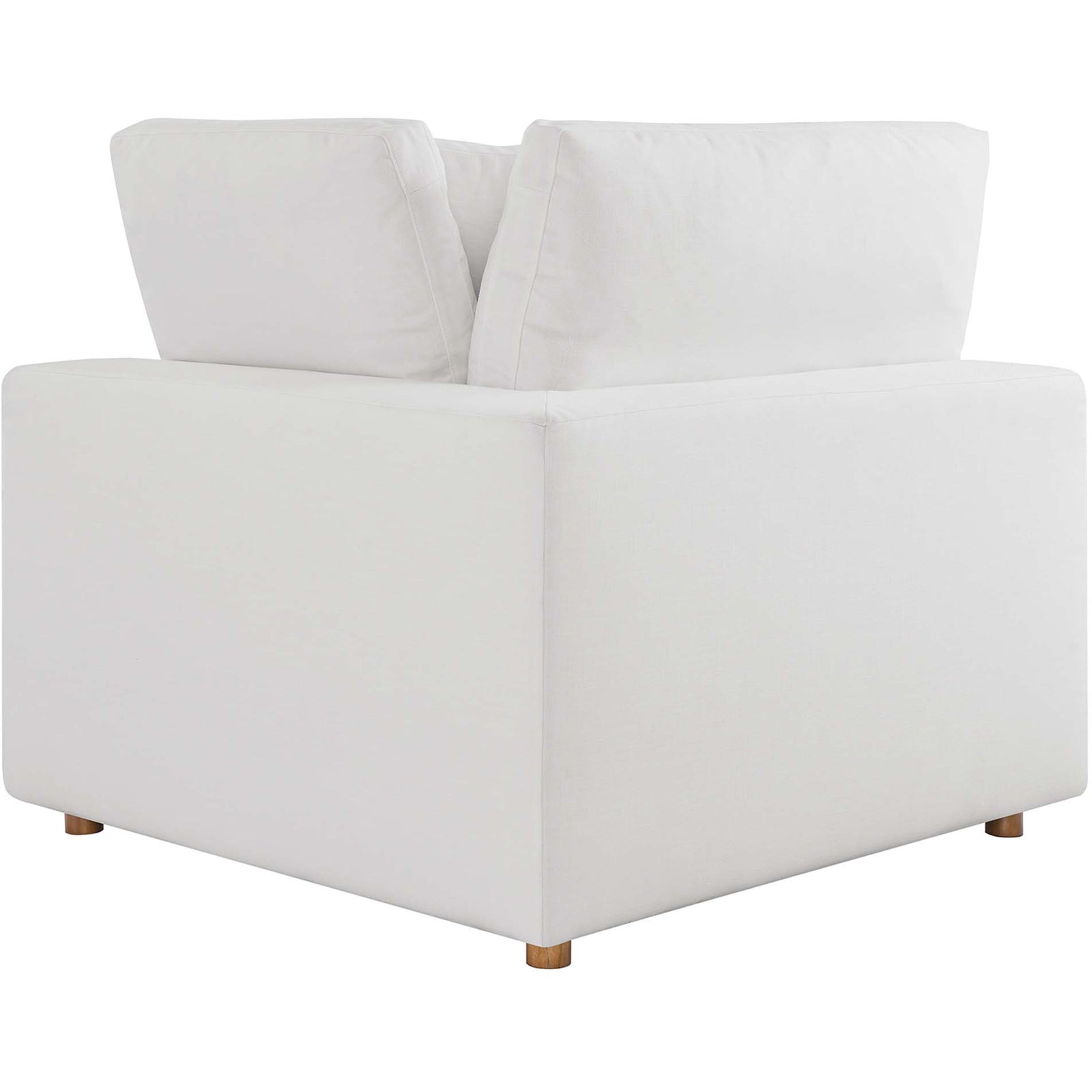 Comino Down Filled Overstuffed Loveseat Pure White