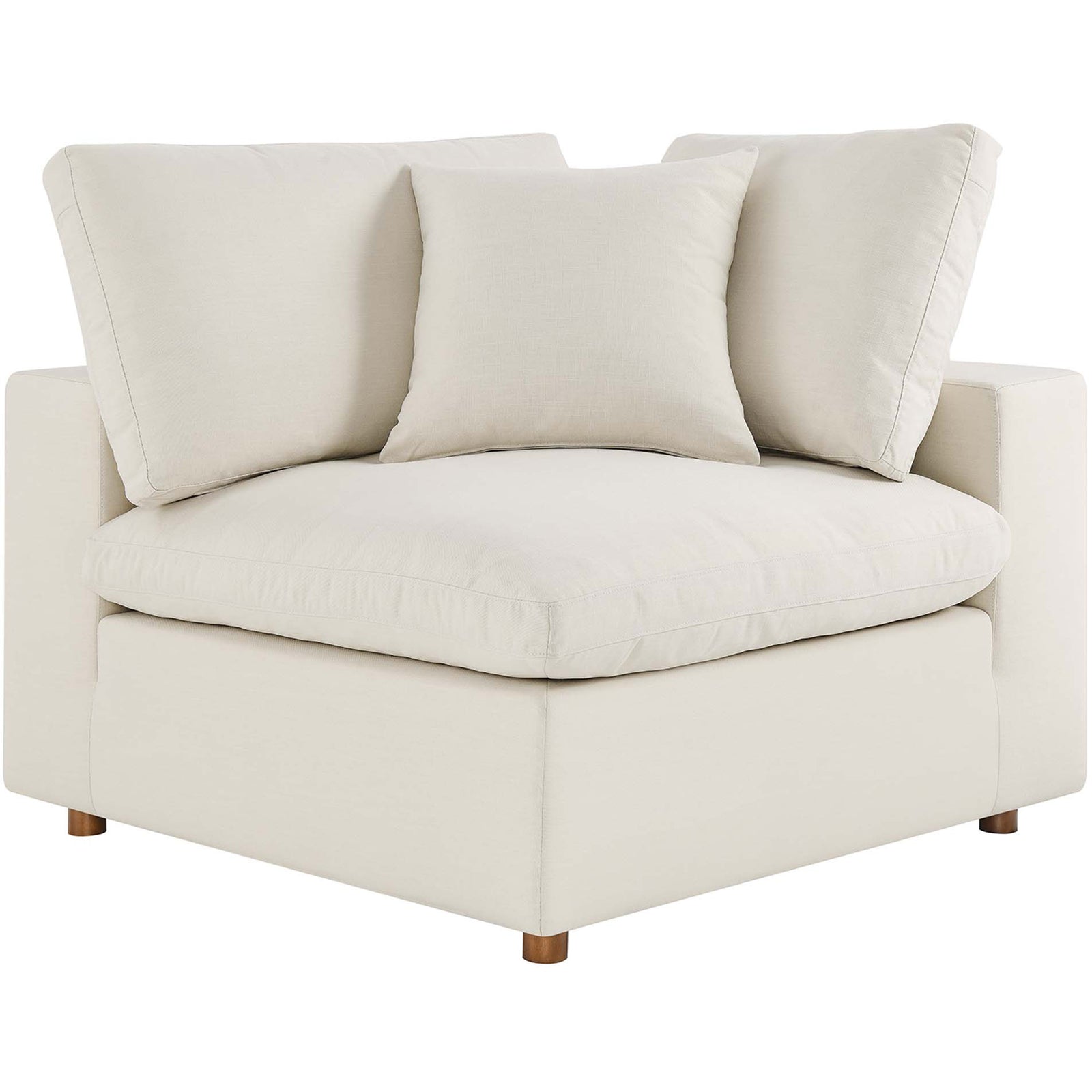 Comino Down Filled Overstuffed Sofa Light Beige