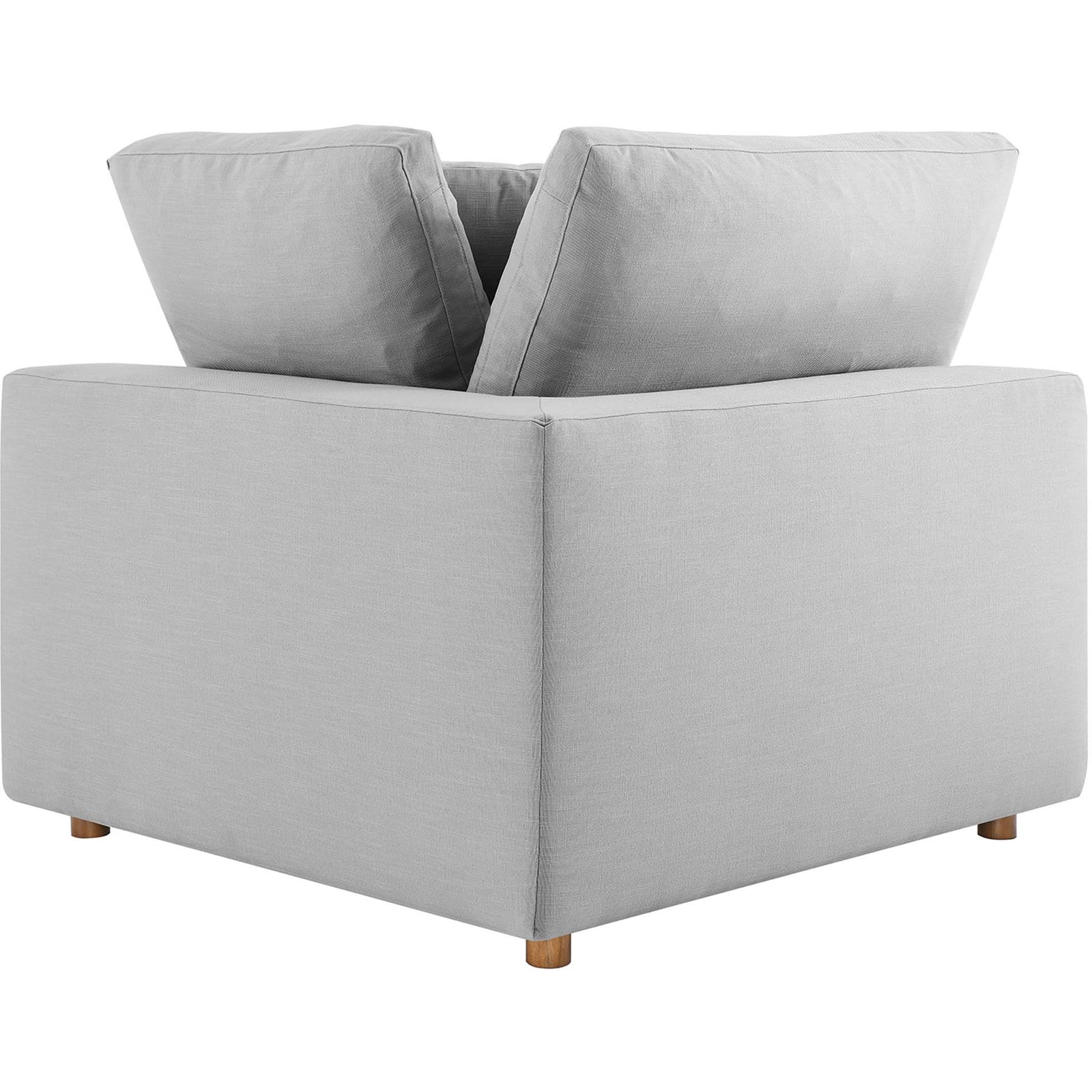 Comino Down Filled Overstuffed Sofa Light Gray