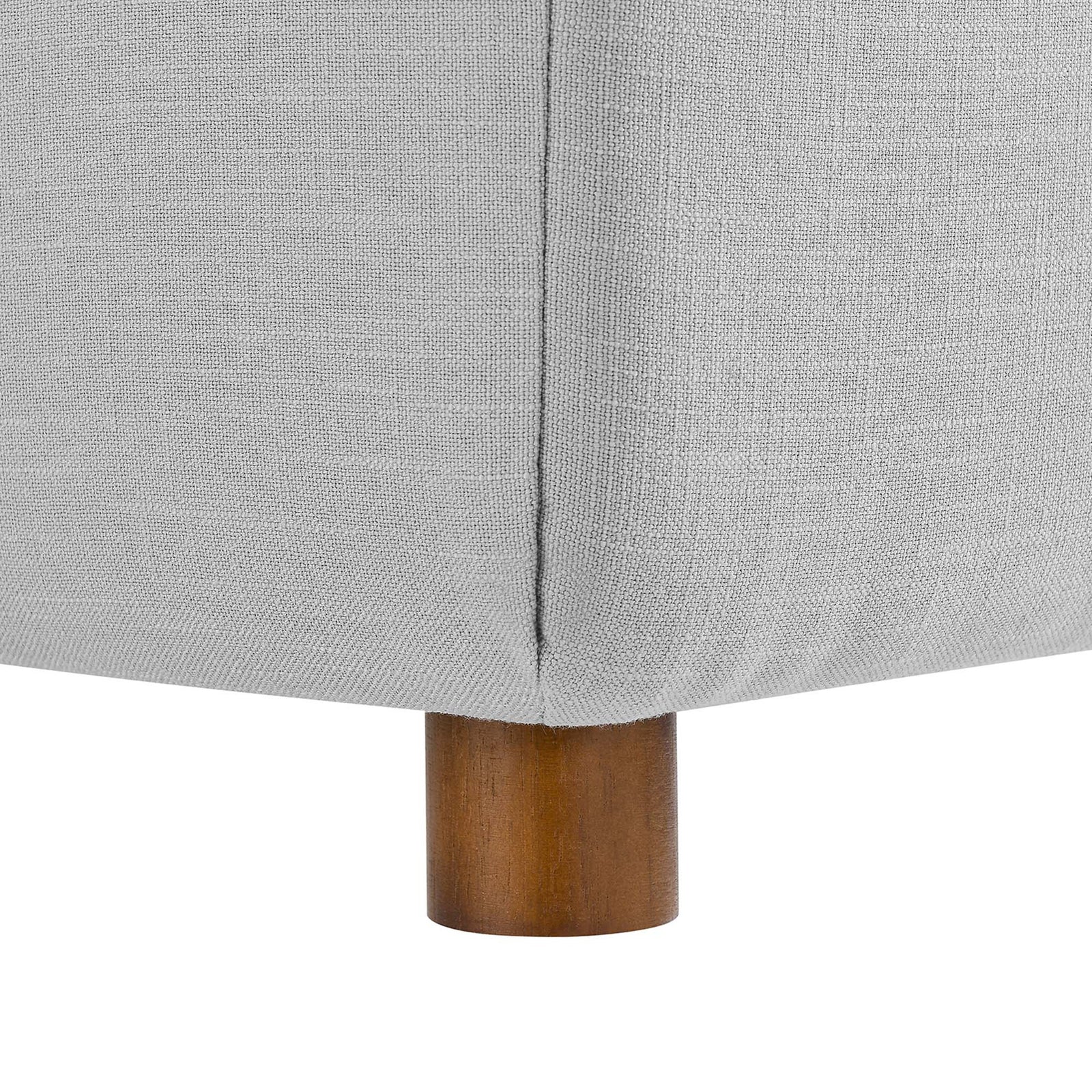 Comino Down Filled Overstuffed Sofa Light Gray