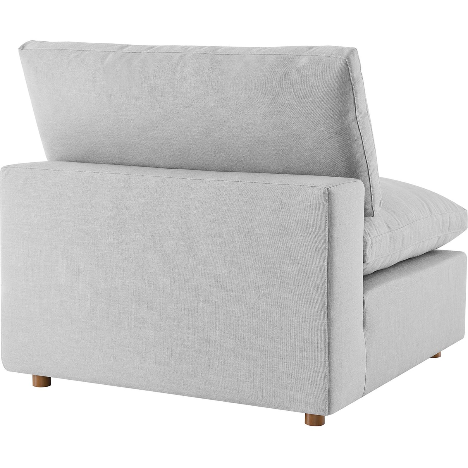 Comino Down Filled Overstuffed Sofa Light Gray