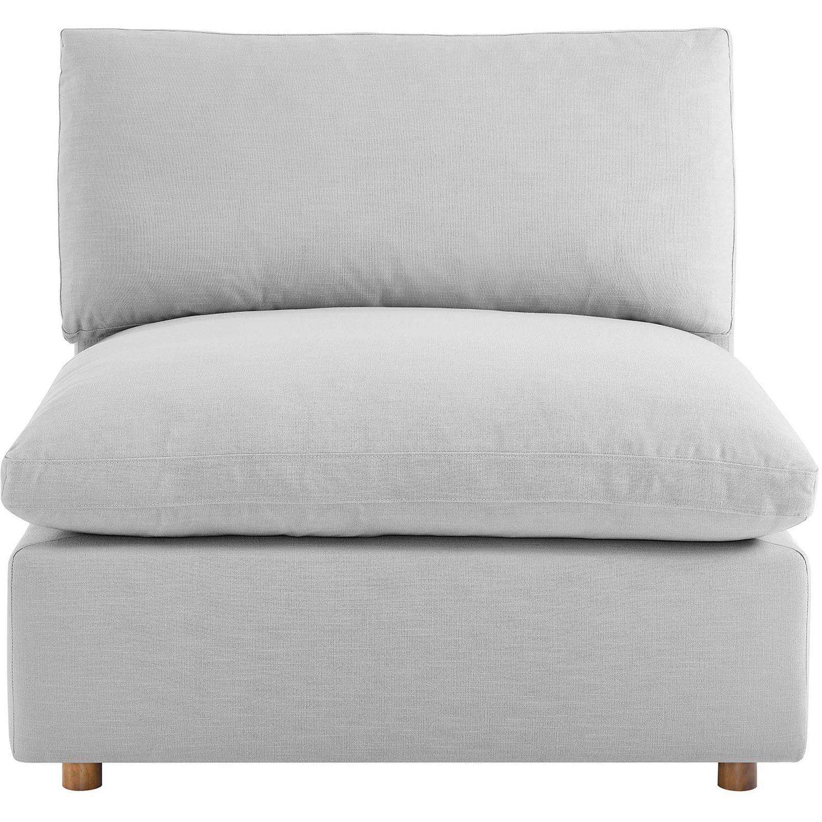 Comino Down Filled Overstuffed Sofa Light Gray