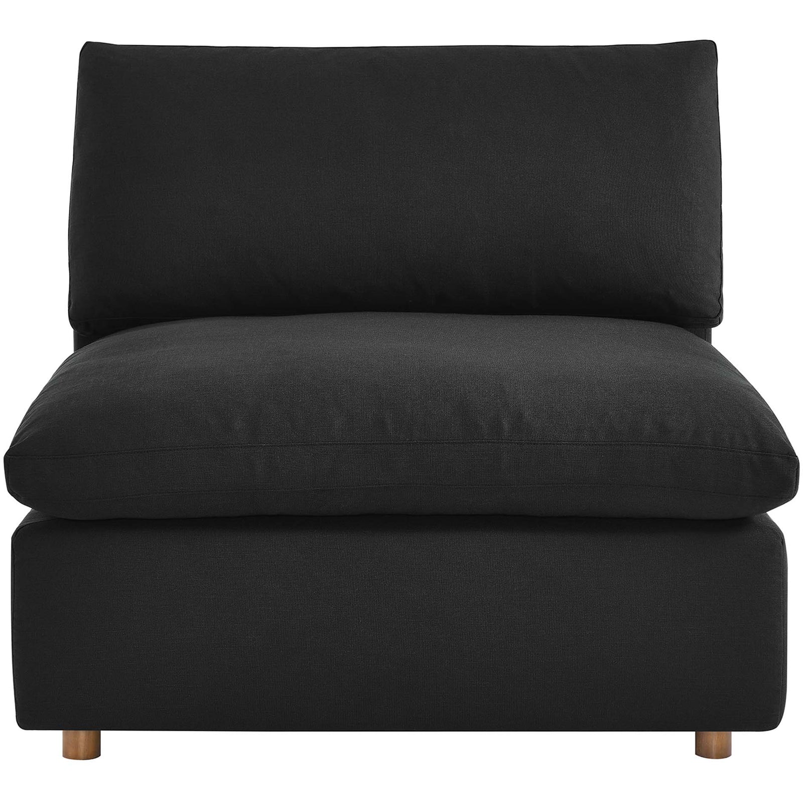 Comino 4 Piece Modular Sofa with Ottoman Black
