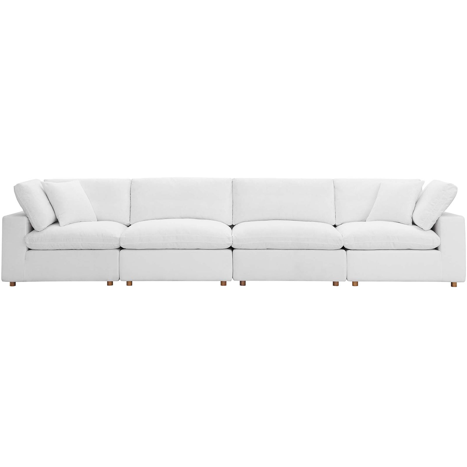 Comino 4 Piece Modular Sectional Sofa Pure White