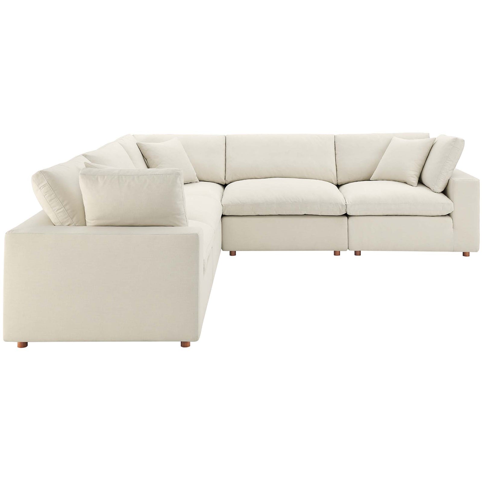 Comino 5 Piece Modular Sectional Sofa Light Beige