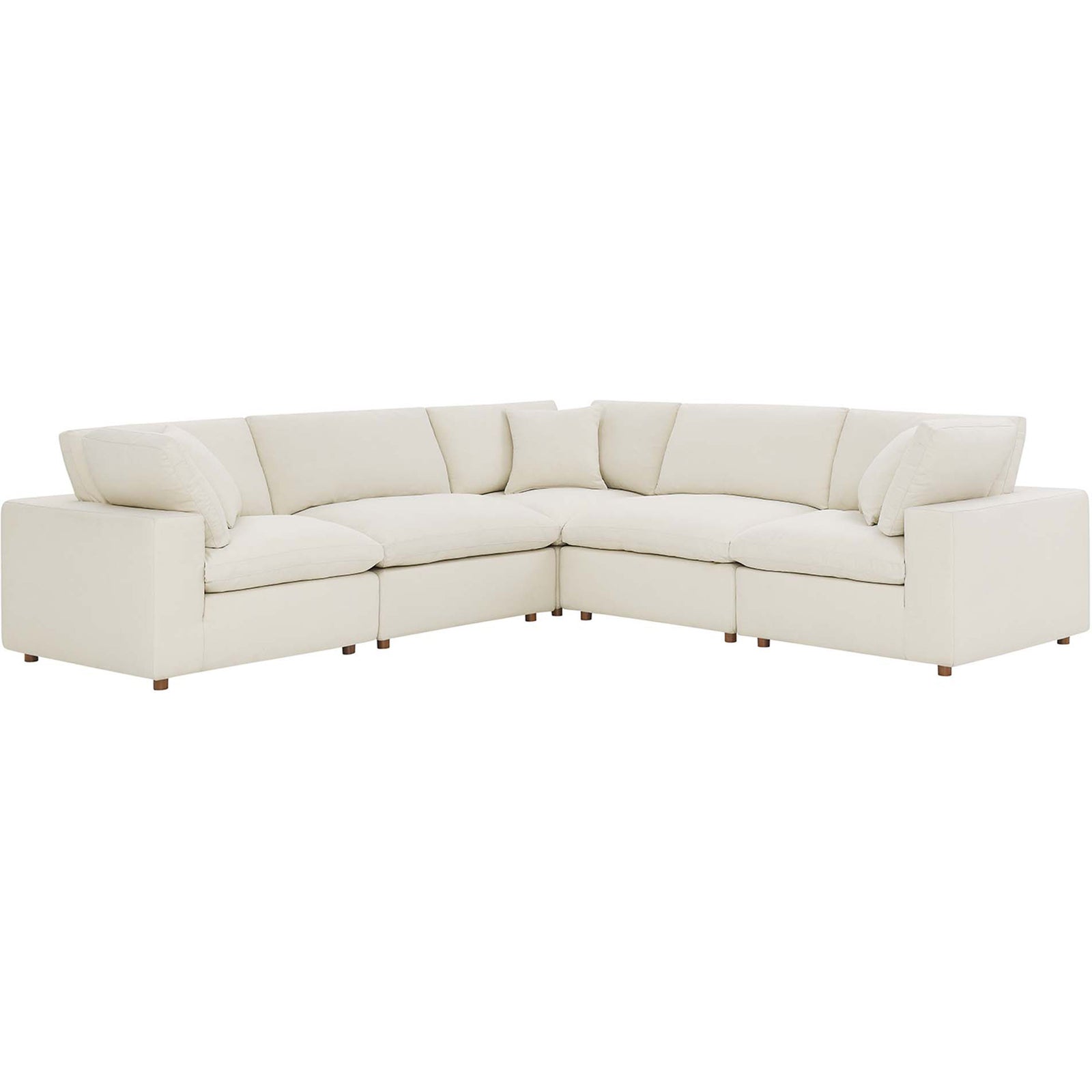 Comino 5 Piece Modular Sectional Sofa Light Beige