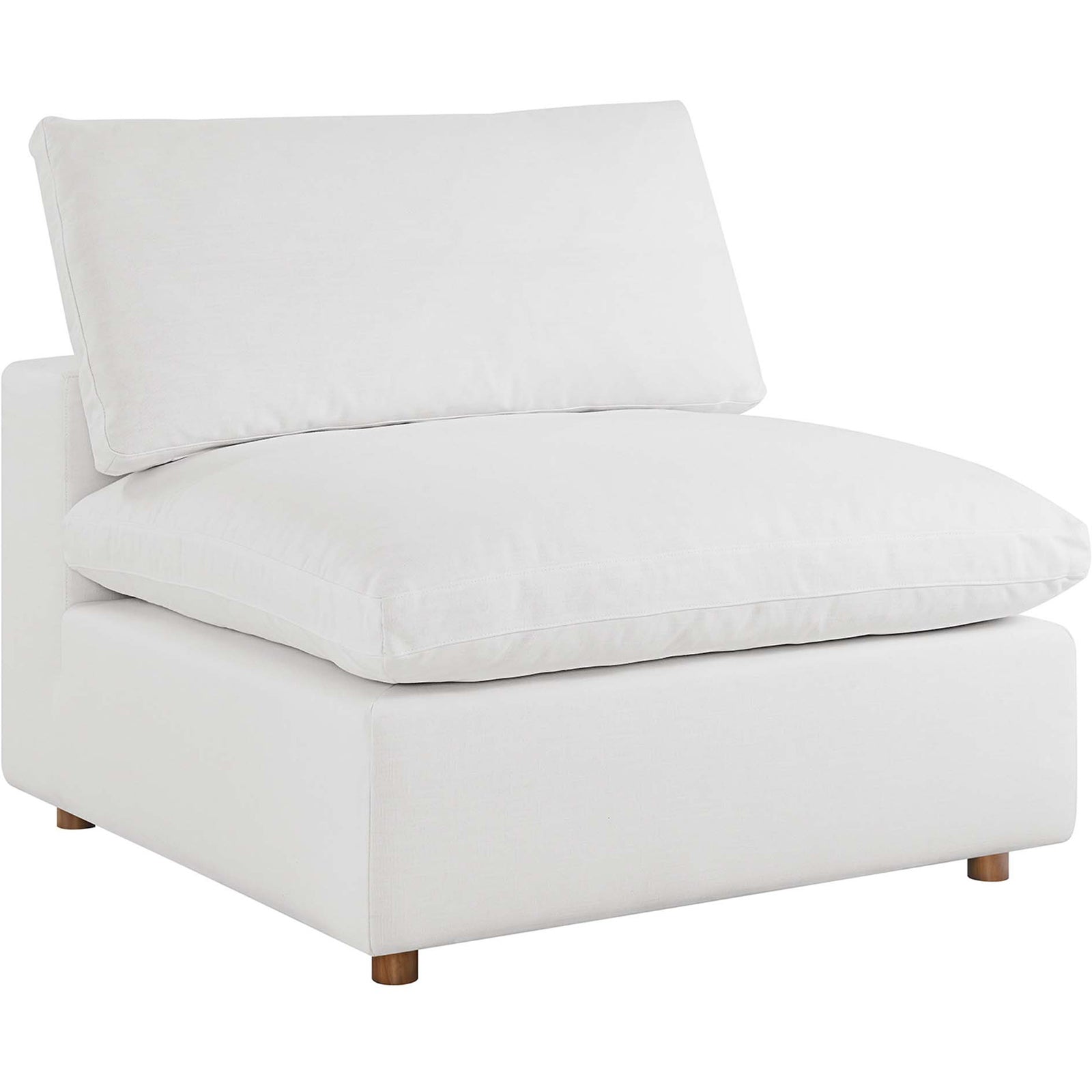 Comino 5 Piece Armless Modular Sofa Pure White