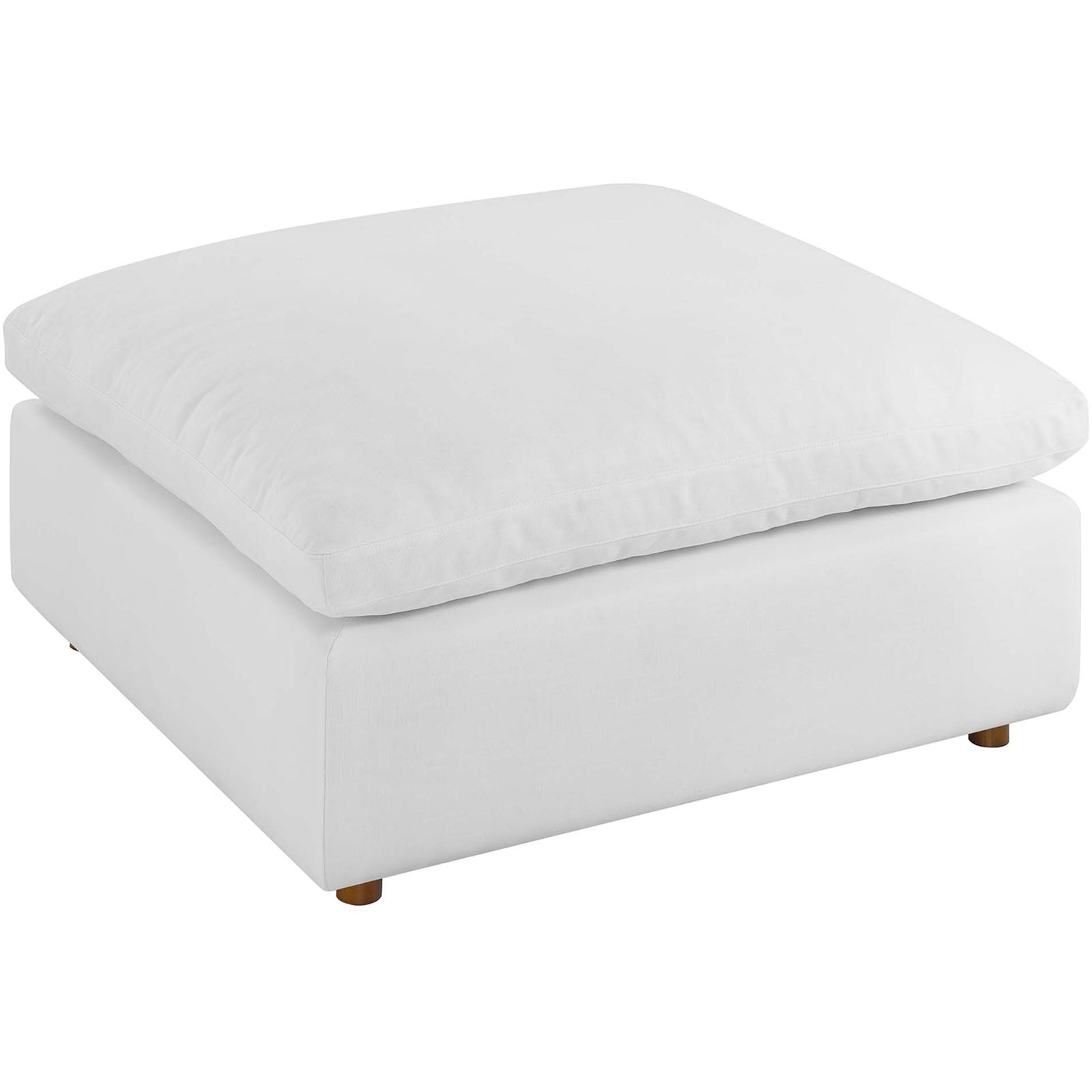 Comino 6 Piece Modular Sofa with Ottomans Pure White