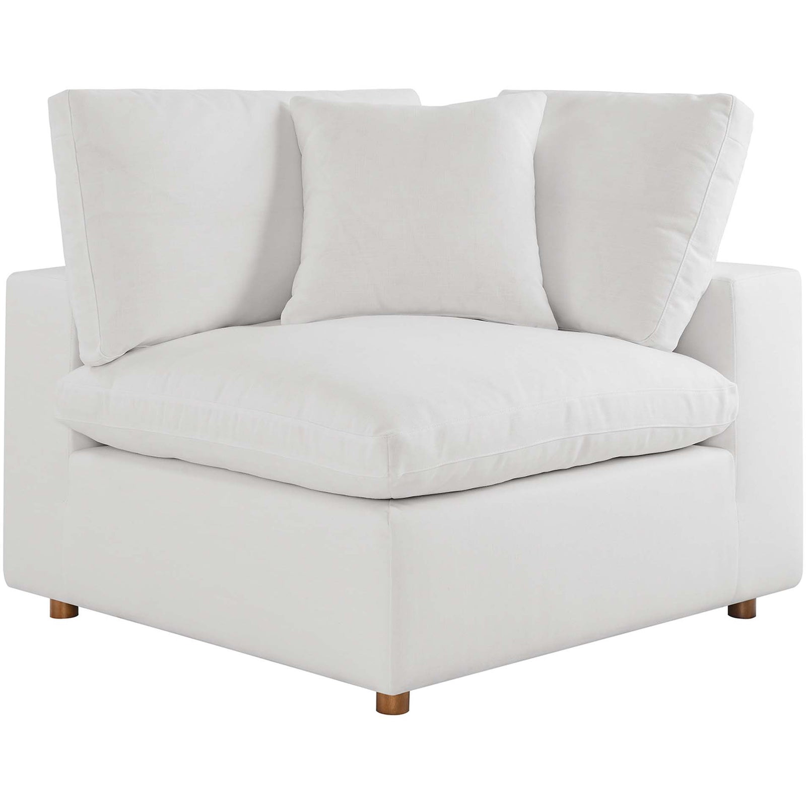 Comino 6 Piece Modular Sofa with Ottomans Pure White
