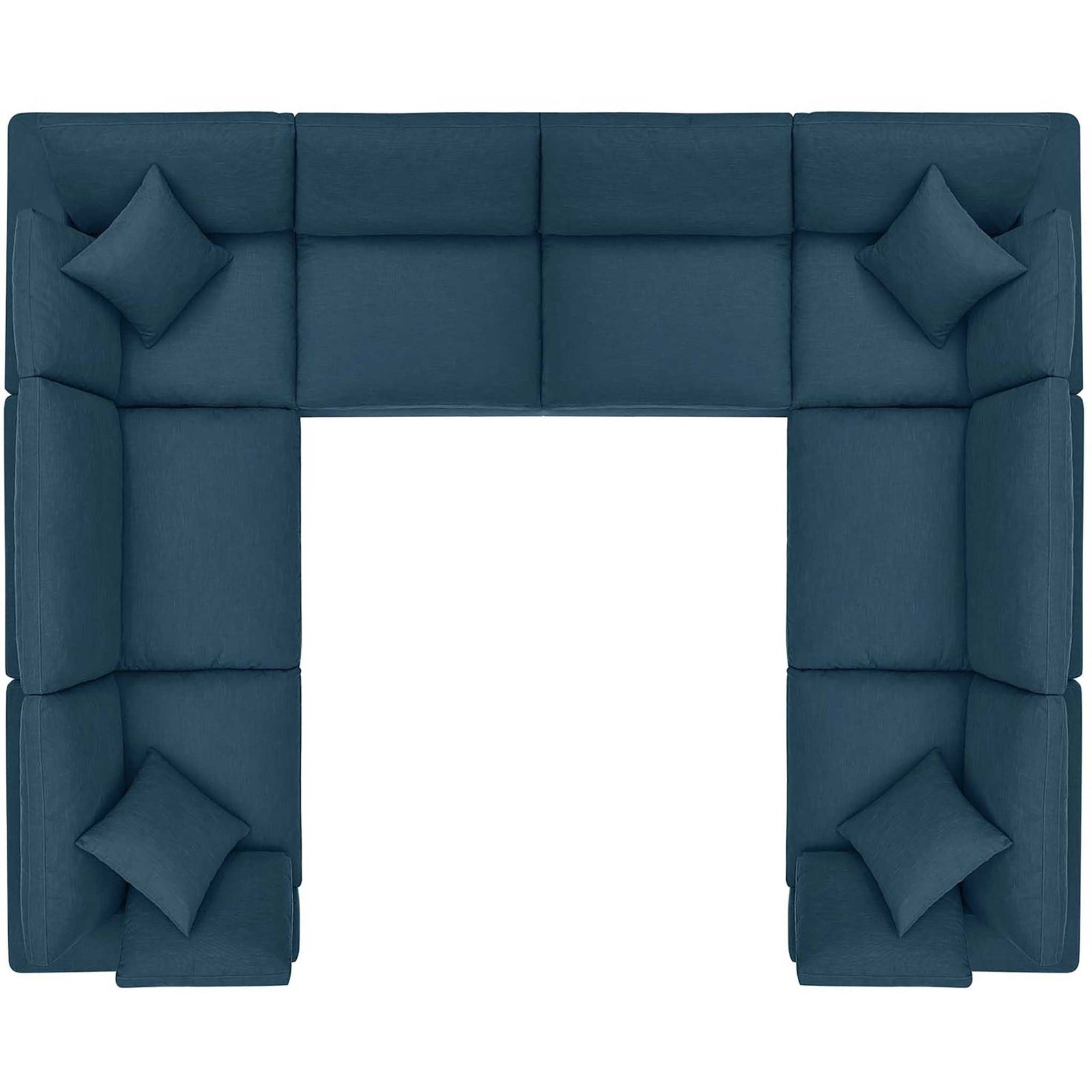 Carmen 8 Piece Modular Sectional Sofa Azure