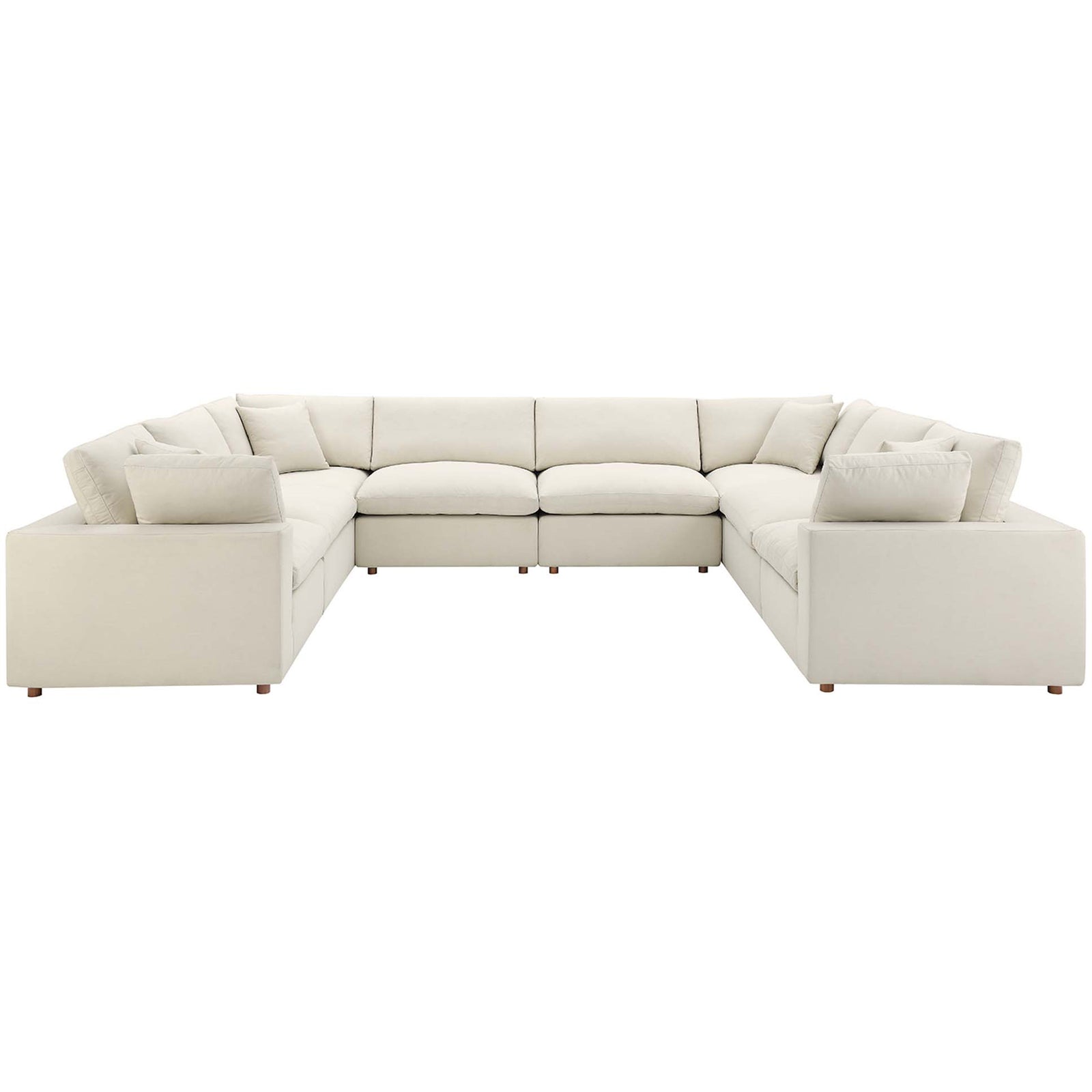 Comino 8 Piece Modular Sectional Sofa Light Beige