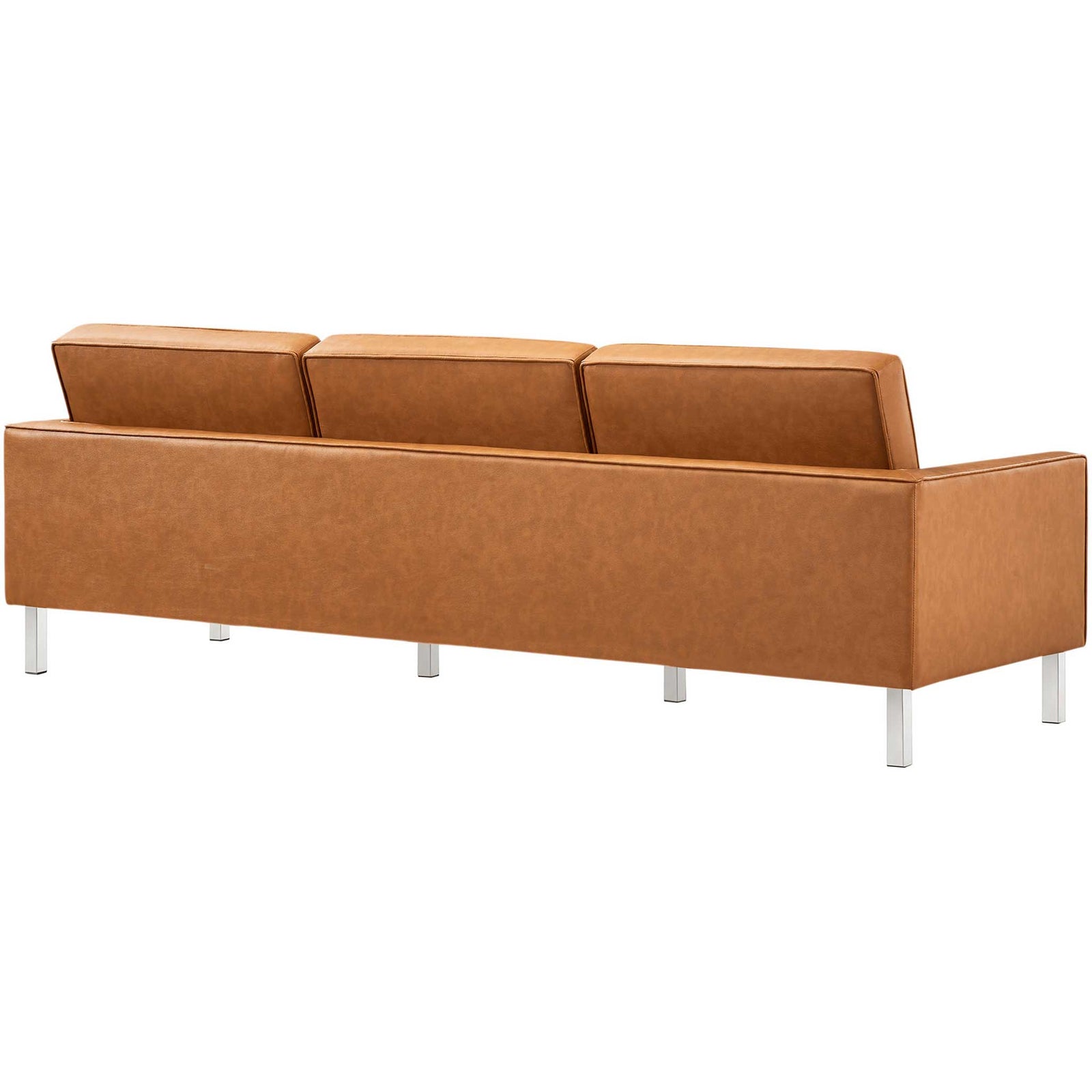 Lyte Leather Sofa Silver/Tan