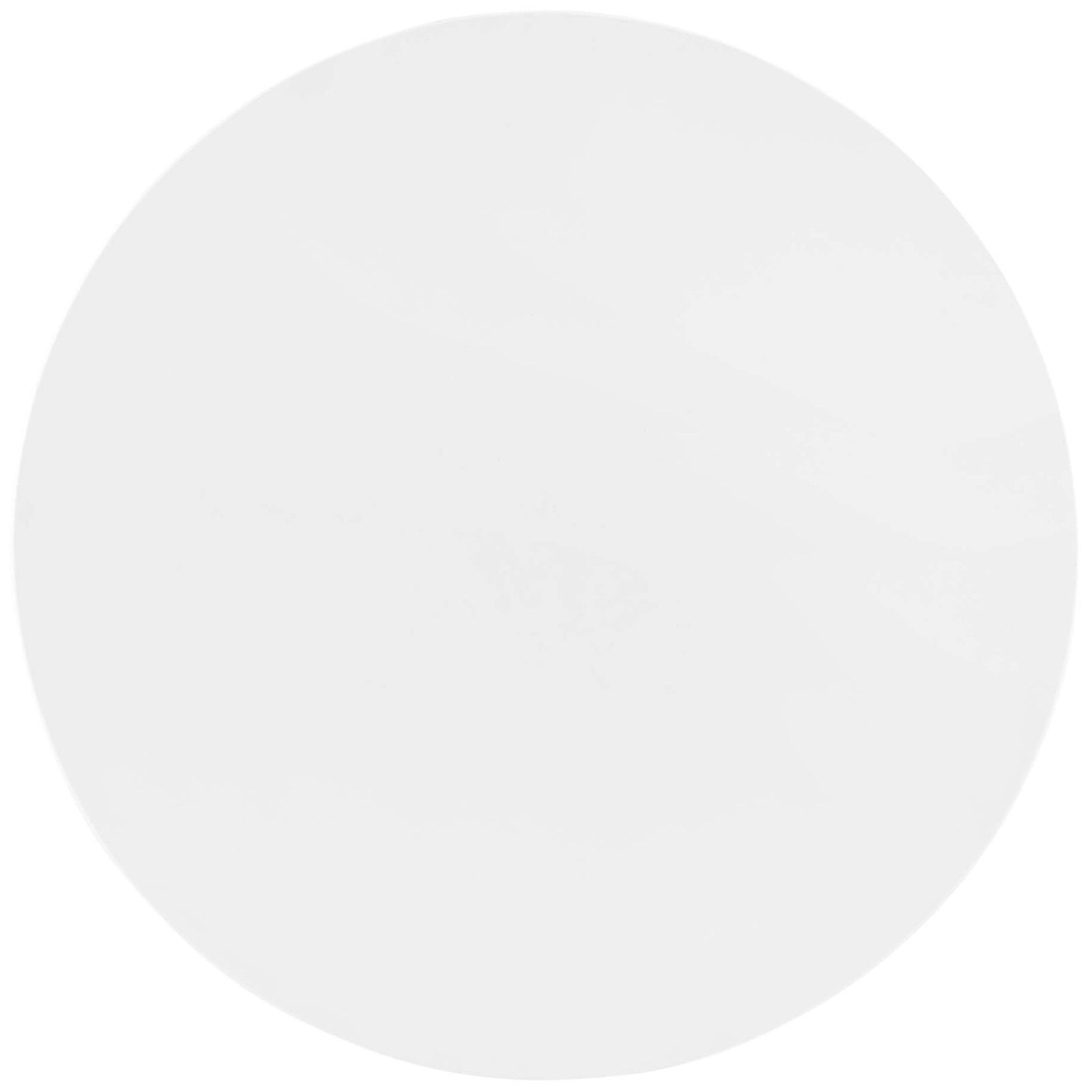 Smooth 35-inch round white tabletop with subtle edge detail for easy everyday dining || EEI-4544-GLD-WHI || top_studio