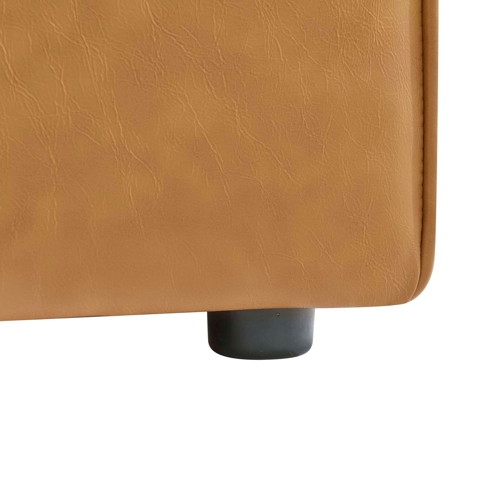 Non-marking plastic feet and neatly piped edges enhance durability and modern style || EEI-4623-TAN || leg_studio