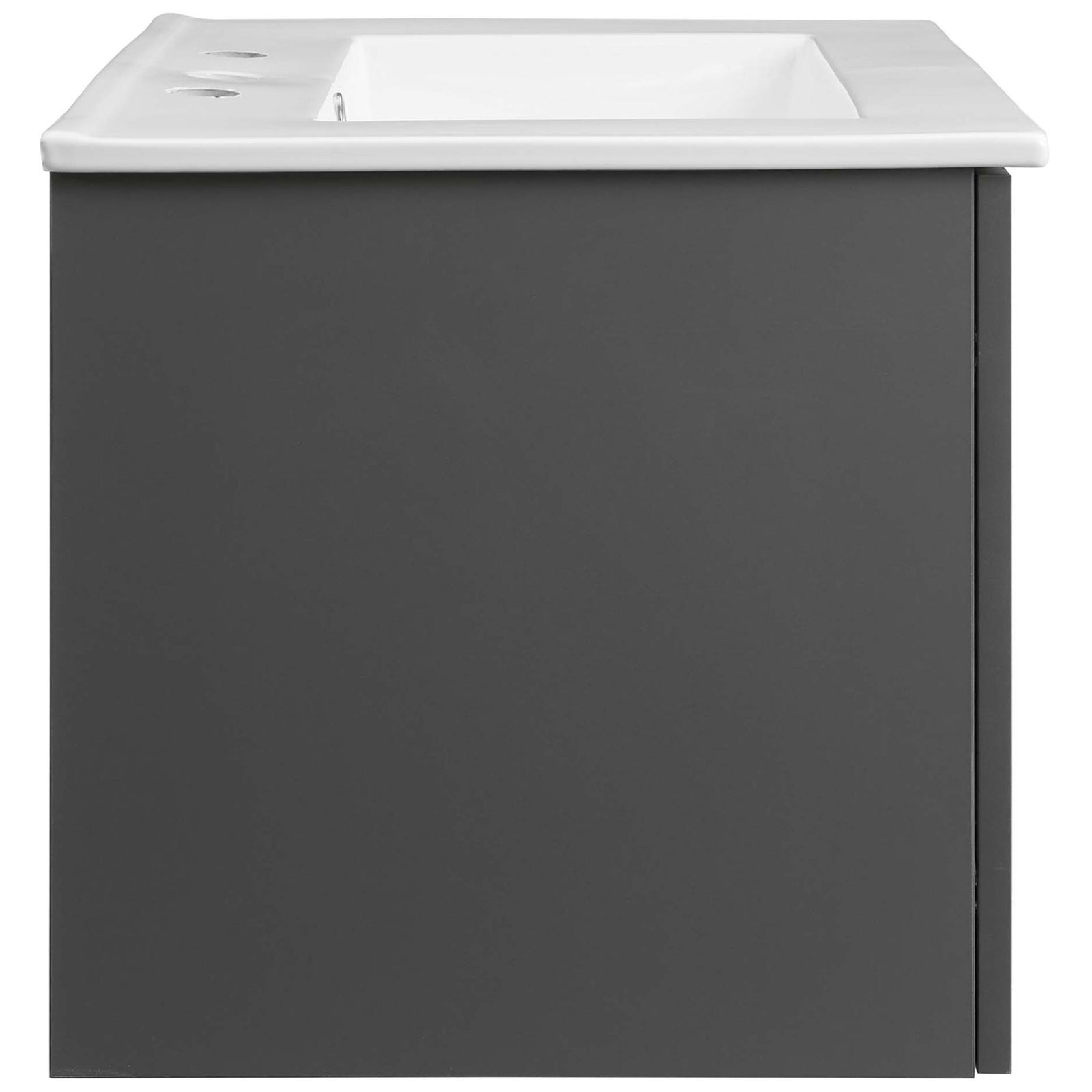 Slim profile cabinet with crisp edges and a thick ceramic top || EEI-5379-GRY-WHI || side_studio
