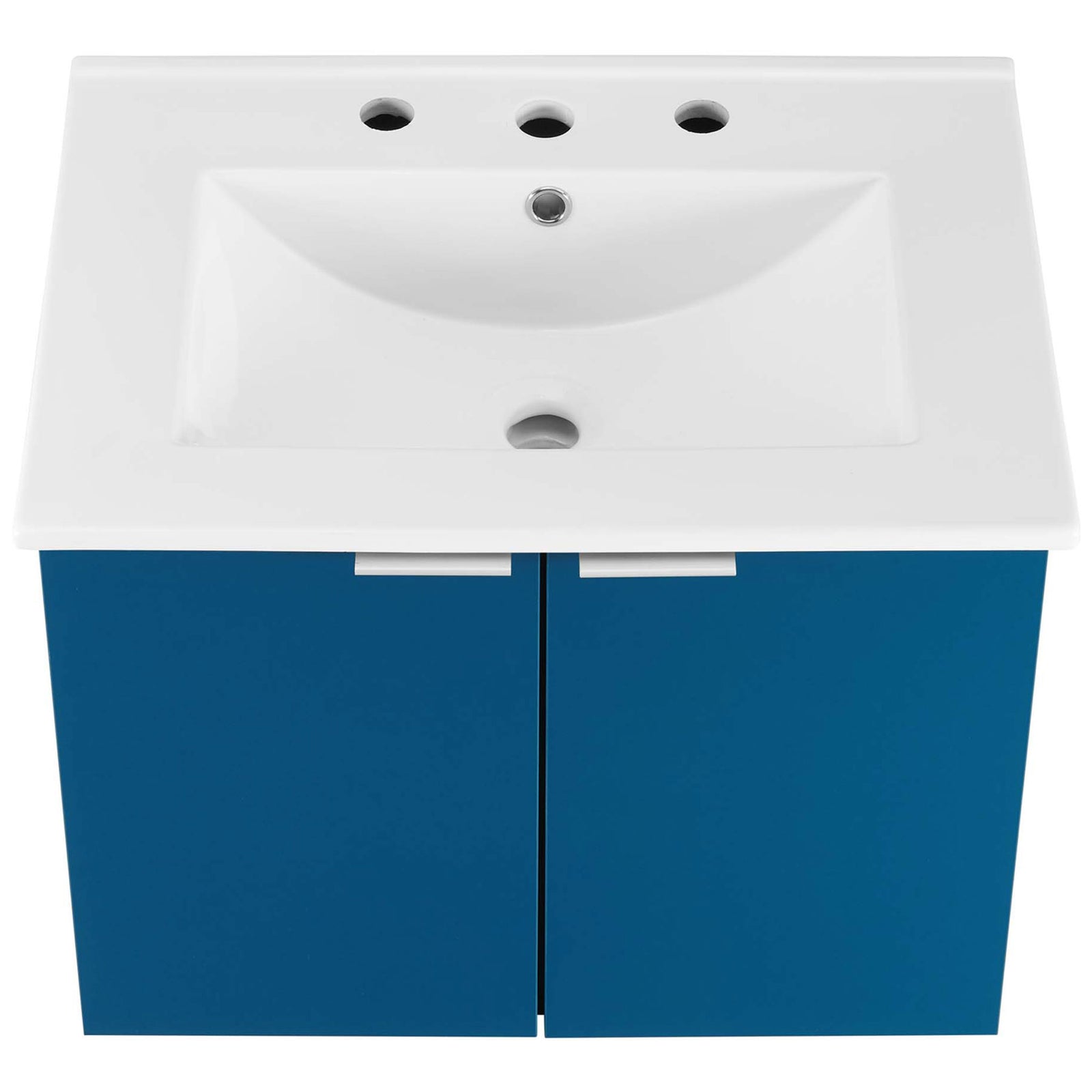Integrated rectangular basin with overflow and three-hole 8-inch widespread configuration || EEI-5379-NAV-WHI || top_studio