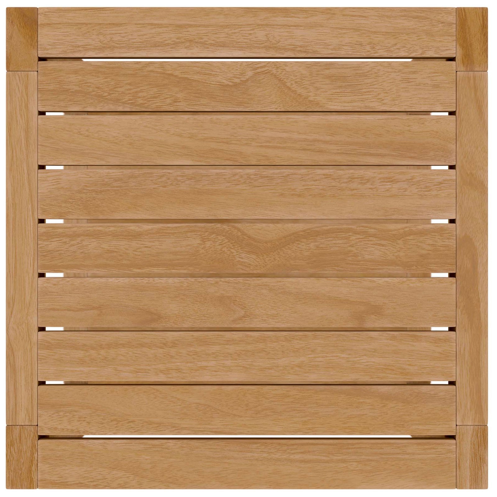 Teak tabletop slats highlighting warm natural grain and smooth, even finish || EEI-5607-NAT || swatch_studio
