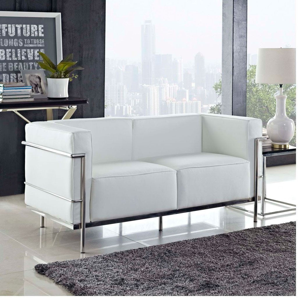Chant Grande Loveseat White