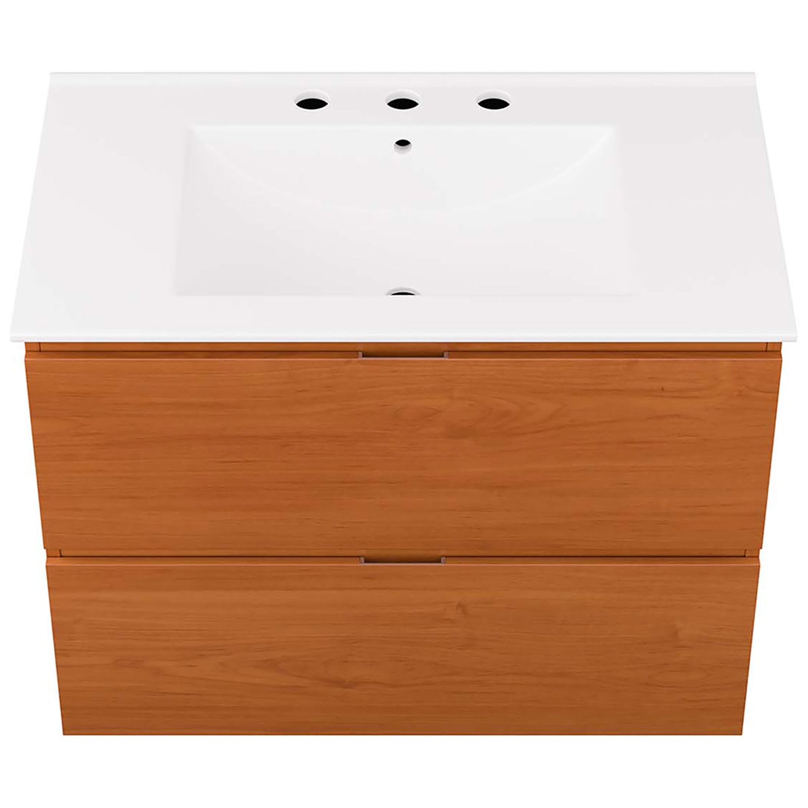 Spacious rectangular basin with 8 inch widespread holes and smooth contours || EEI-5812-CHE-WHI || top_studio