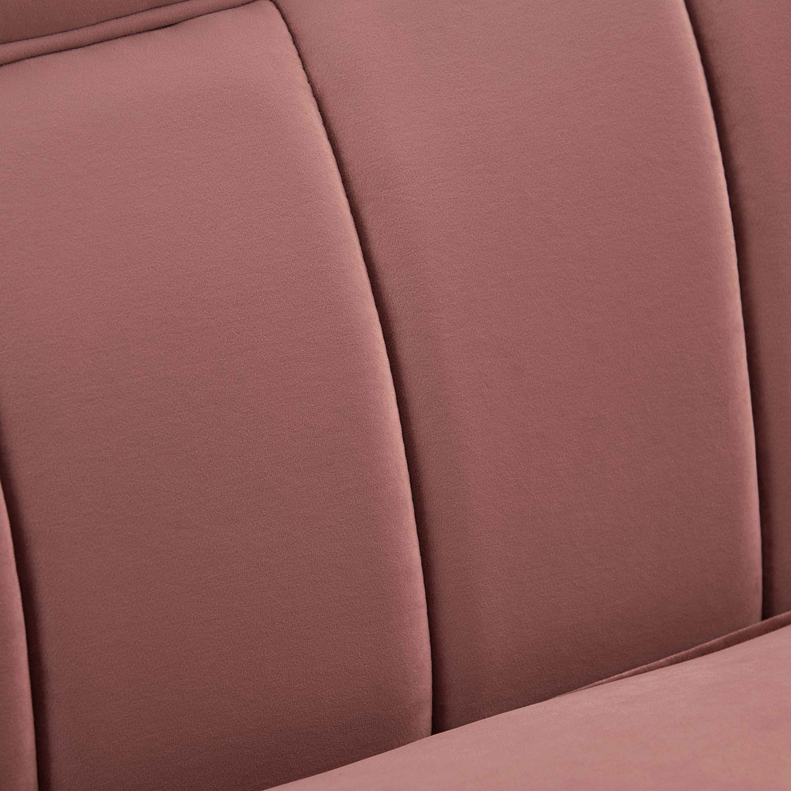 Rich performance velvet upholstery in dusty rose, highlighting the smooth, plush texture. || EEI-5874-DUS || swatch_studio