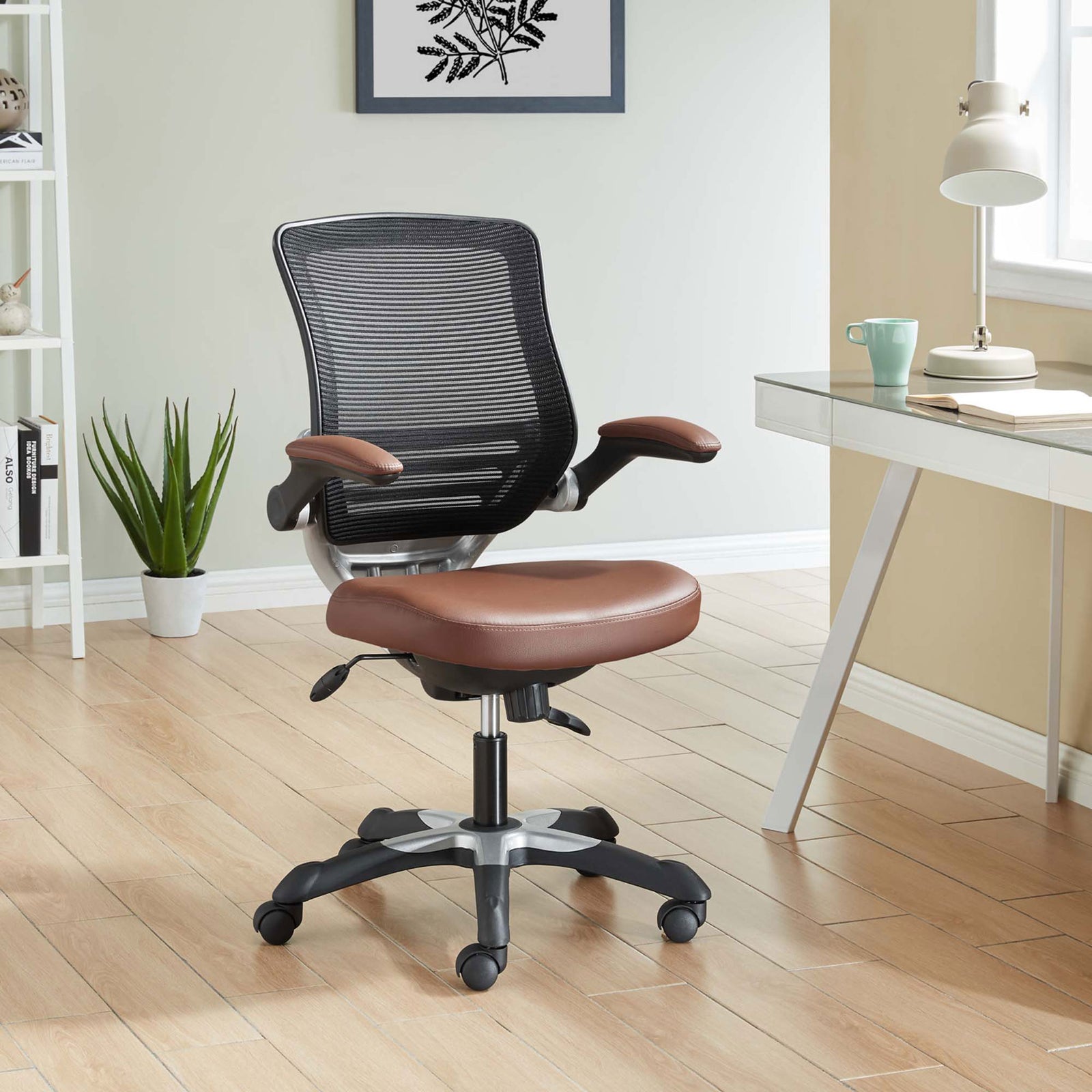 Edgemont Vinyl Office Chair Tan
