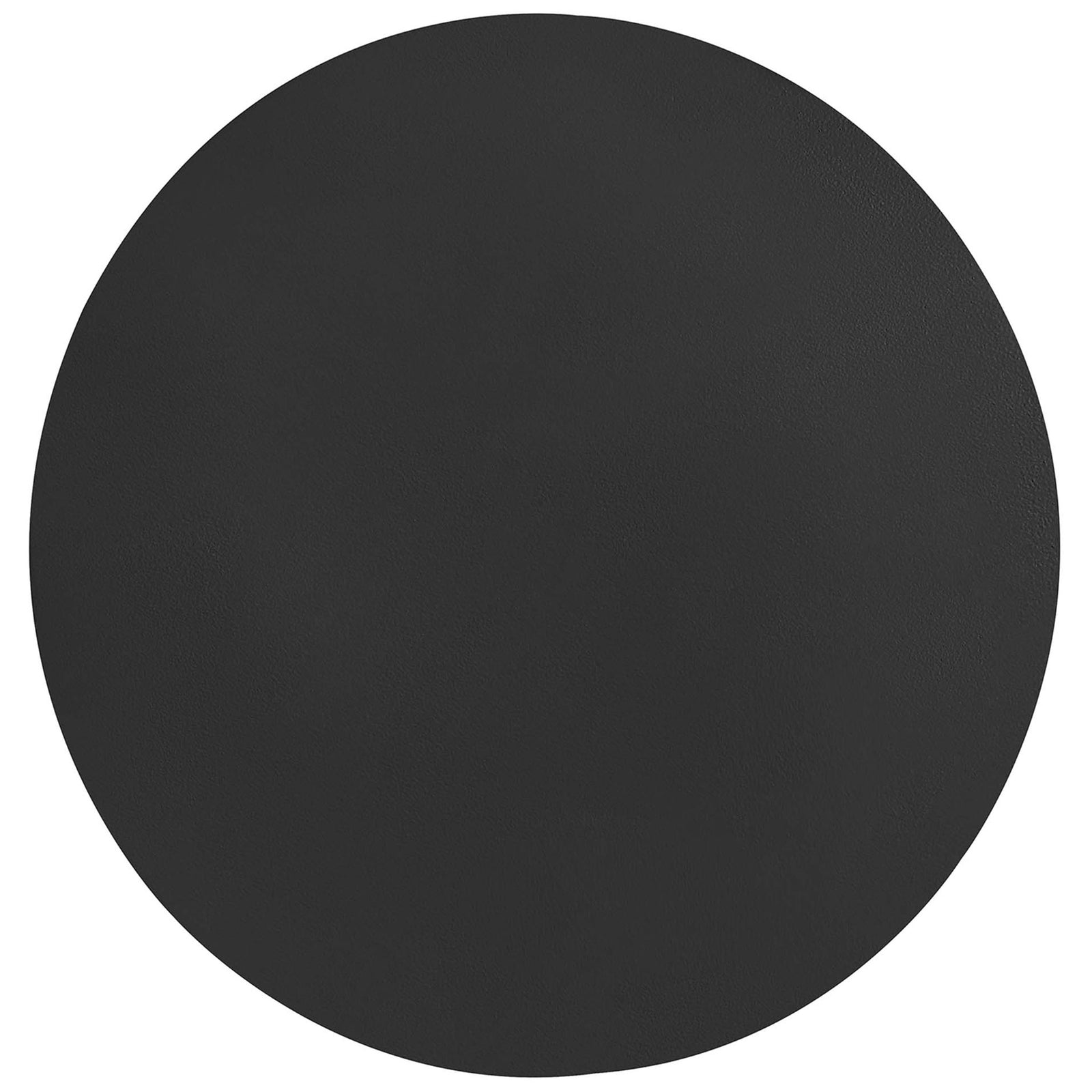Spacious black round tabletop surface for drinks, books, and decor on the Lyric side table || EEI-6605-WHI-BLK || top_studio