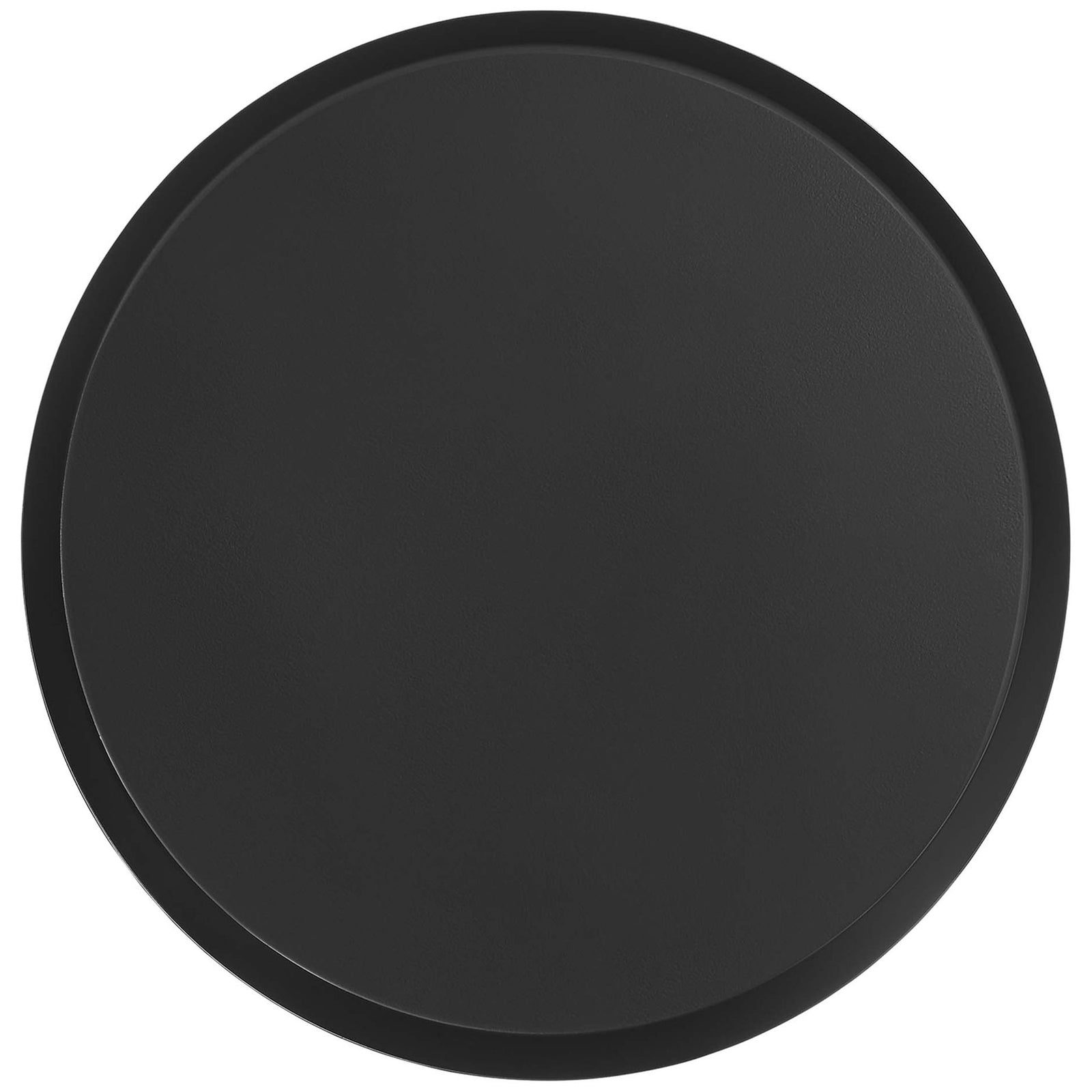 Raised rim black tabletop adds secure space for drinks and decor || EEI-6608-BLK || top_studio
