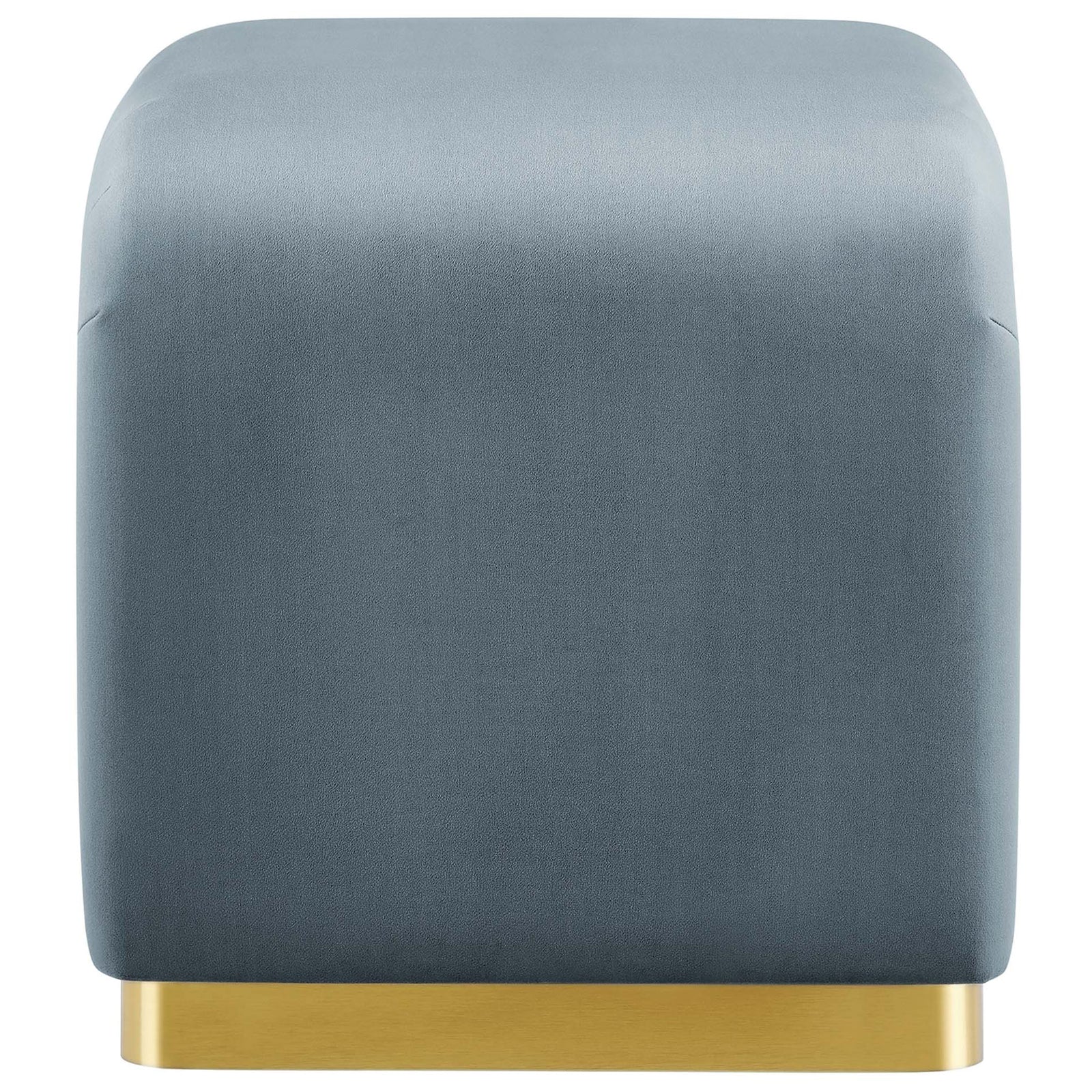 Rounded edges and plush foam cushioning offer comfortable seating with a sleek, streamlined profile || EEI-6733-BRA-CAB || side_studio