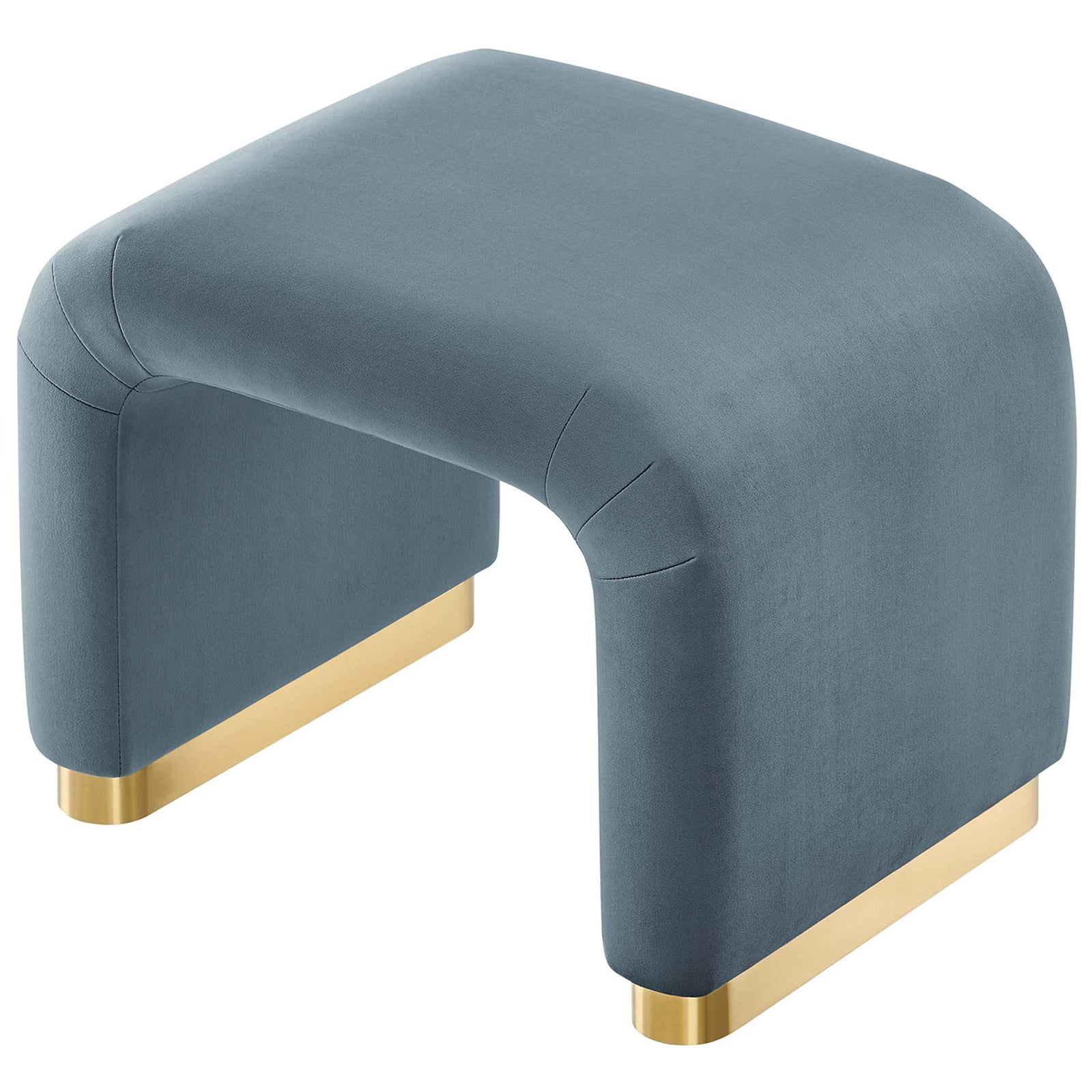 Smooth, seamless curves flow from seat to sides for an elegant waterfall effect || EEI-6733-BRA-CAB || top_angle_studio