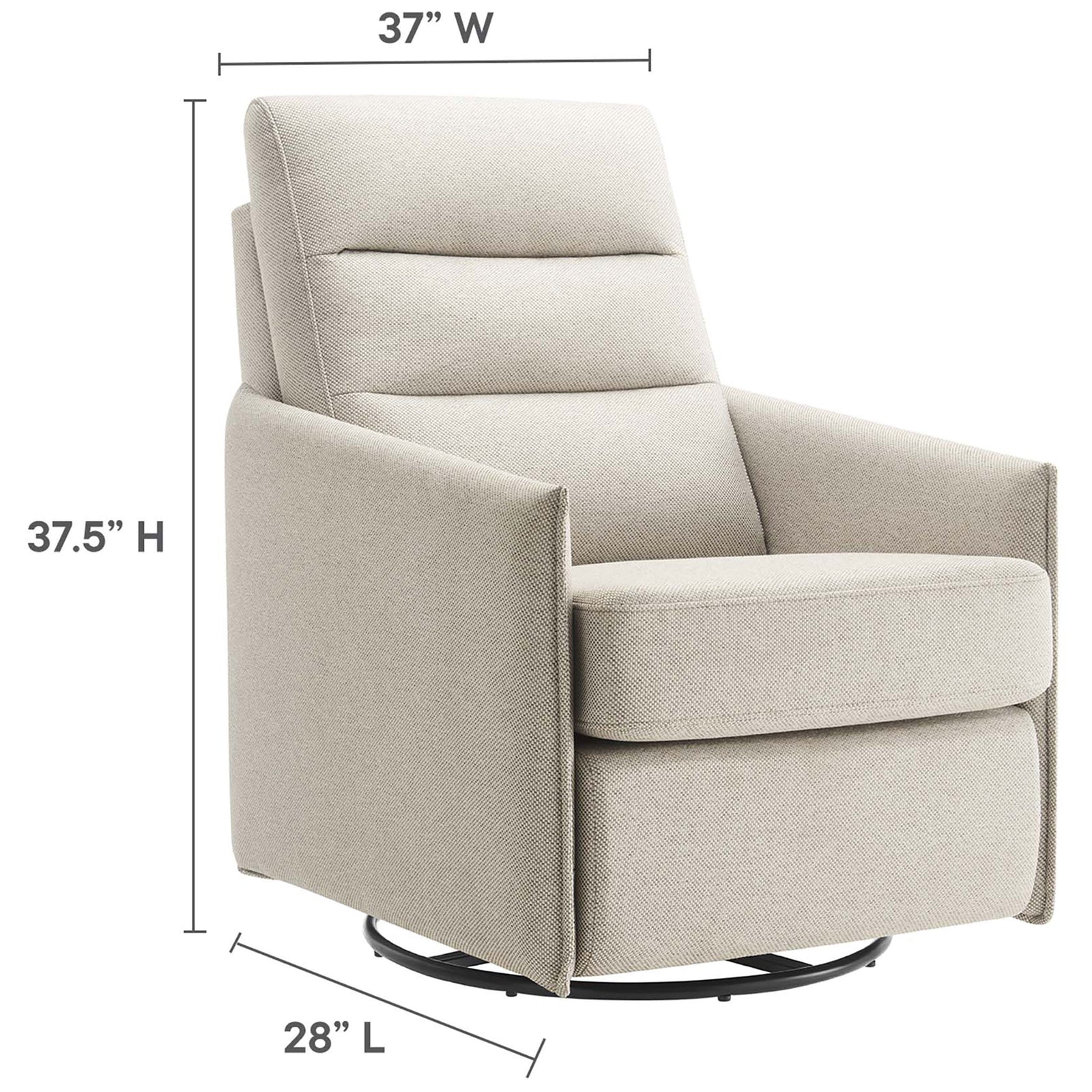 Well-proportioned design balances comfort and space, ideal for modern living rooms and cozy reading nooks || EEI-6738-OAT || dimension_studio