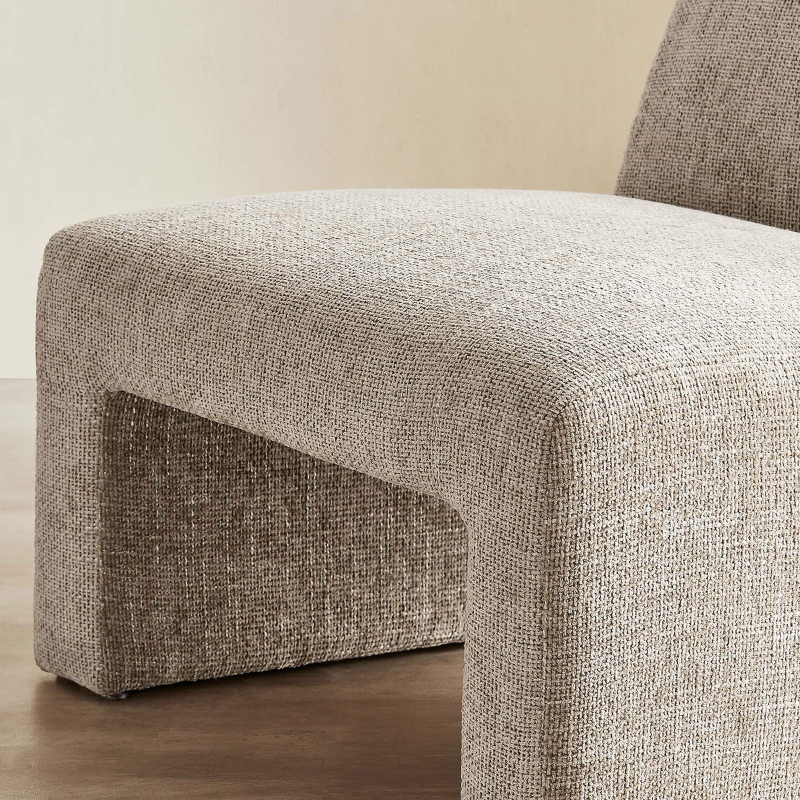 Richly textured chenille and a sculpted base add modern warmth to living spaces || EEI-6765-KHA || detail_room