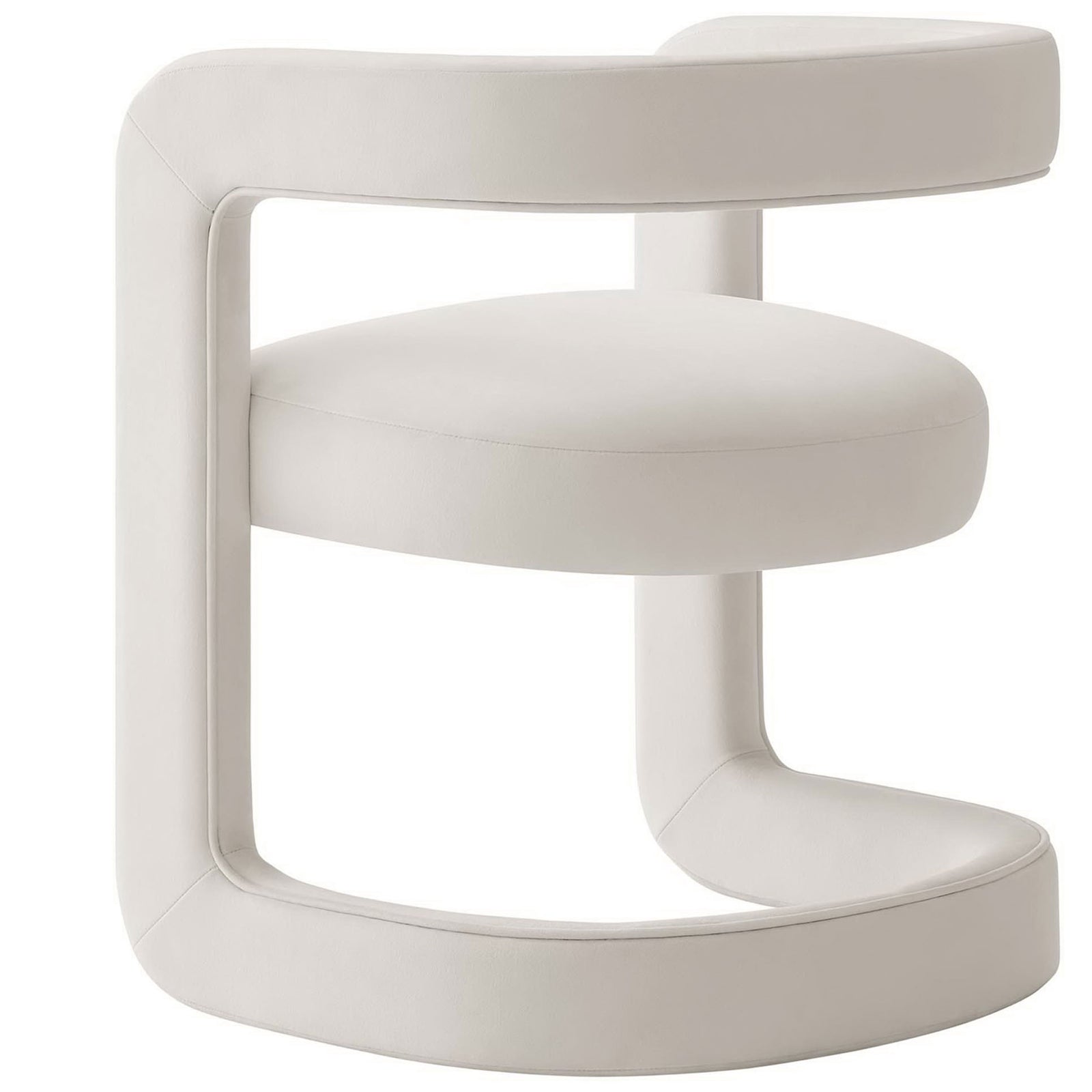 Open-back design wraps around in a smooth curve for modern comfort || EEI-6778-ALA || back_angle_studio