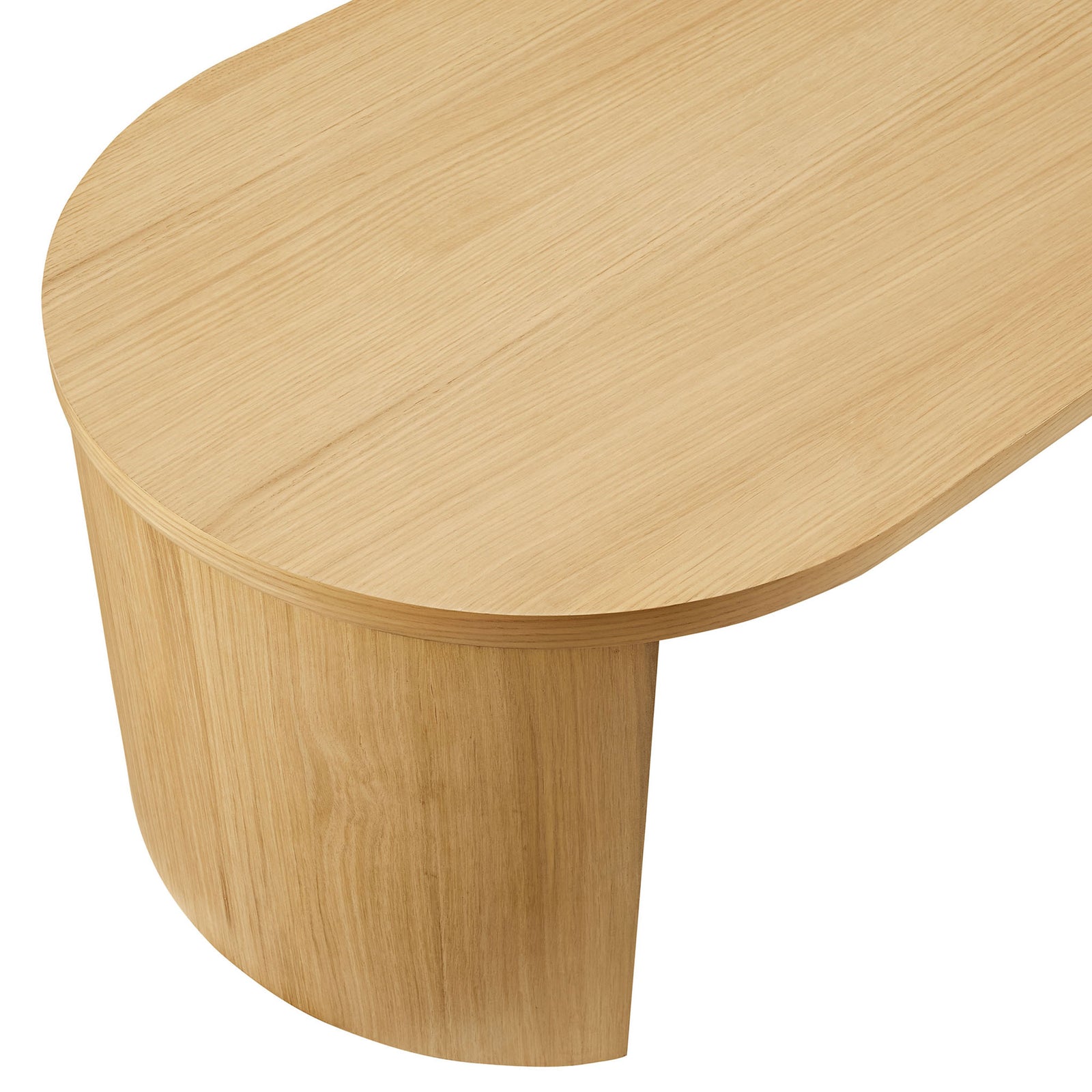 Oak wood grain and beveled tabletop edge for a refined finish || EEI-6911-OAK || detail_studio