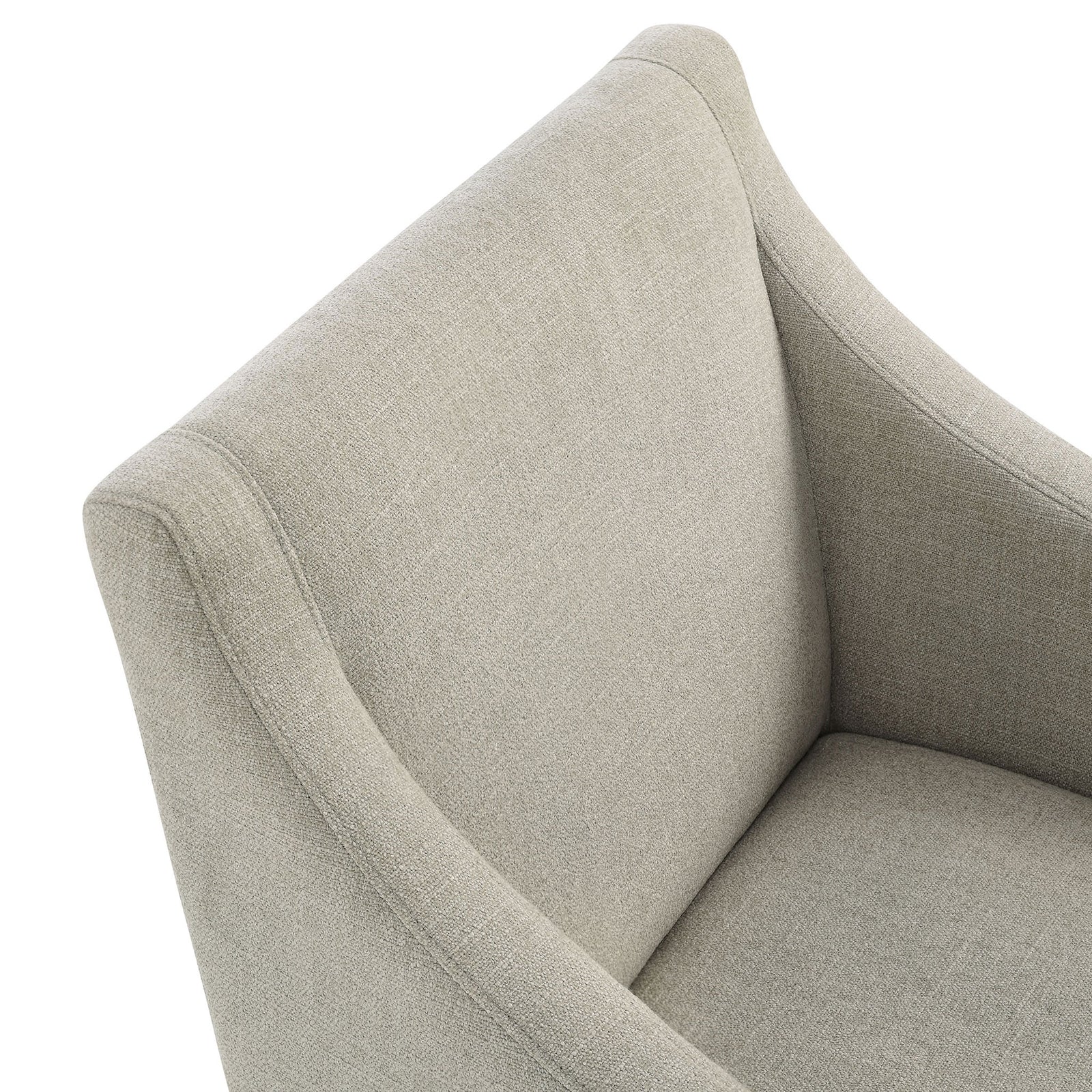 Slub weave linen upholstery and neat piping details emphasize the refined craftsmanship of the Alton armchair || EEI-7058-LIN-NAT || detail_studio