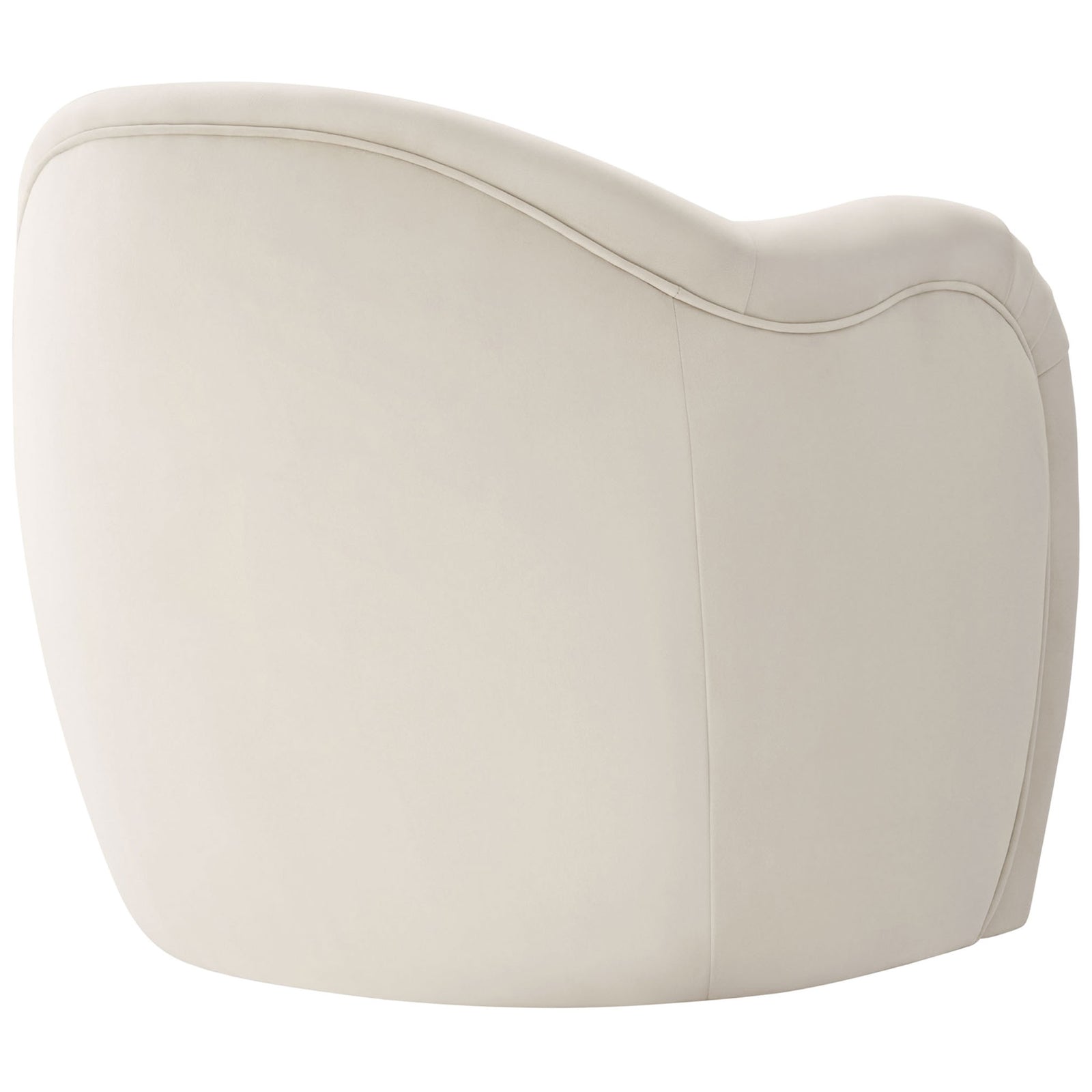 Clean rear profile shows smooth performance velvet and continuous curved form || EEI-7074-ALA || back_studio