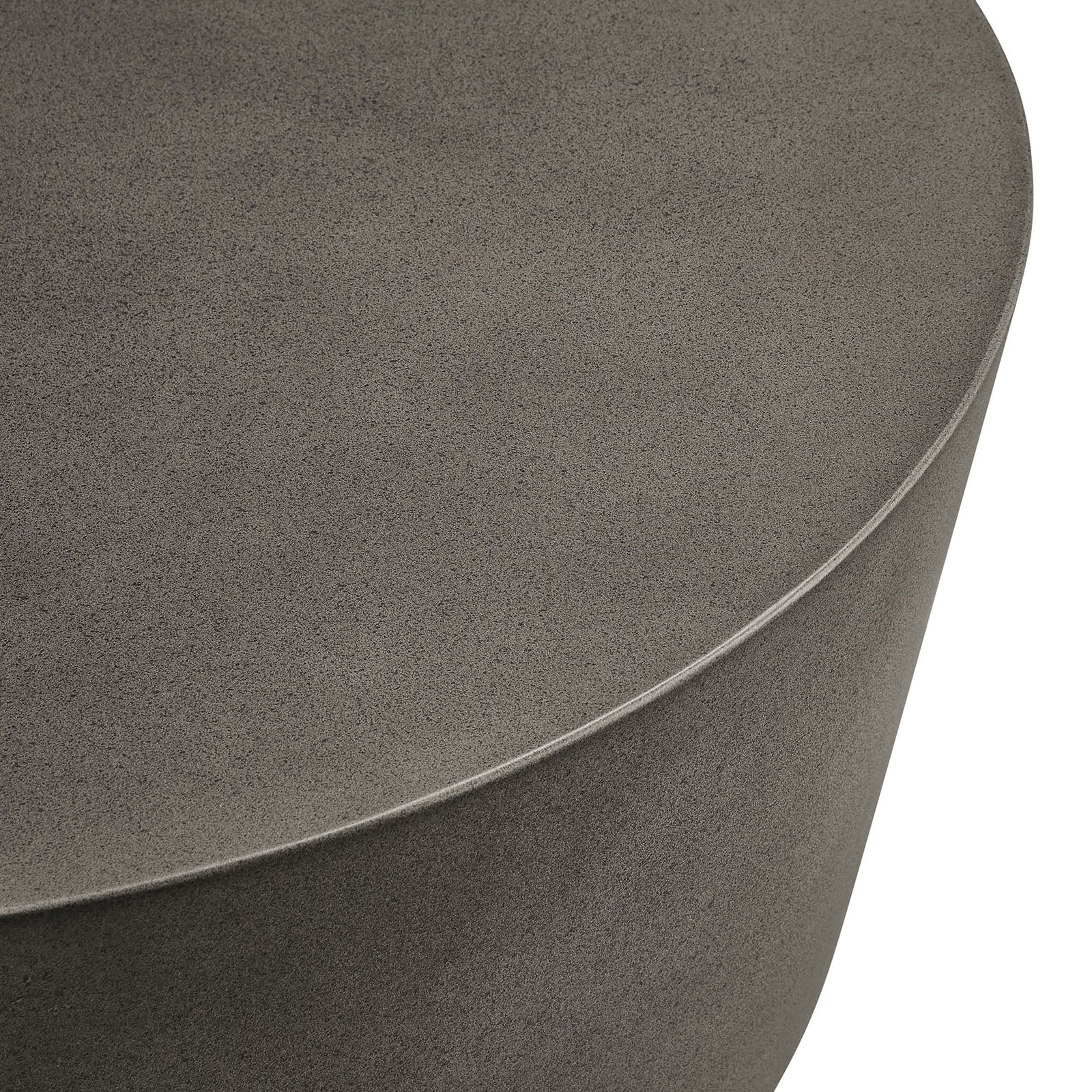Close-up of the gray concrete finish highlighting its subtle speckled texture and smooth surface || EEI-7099-GRY || swatch_studio