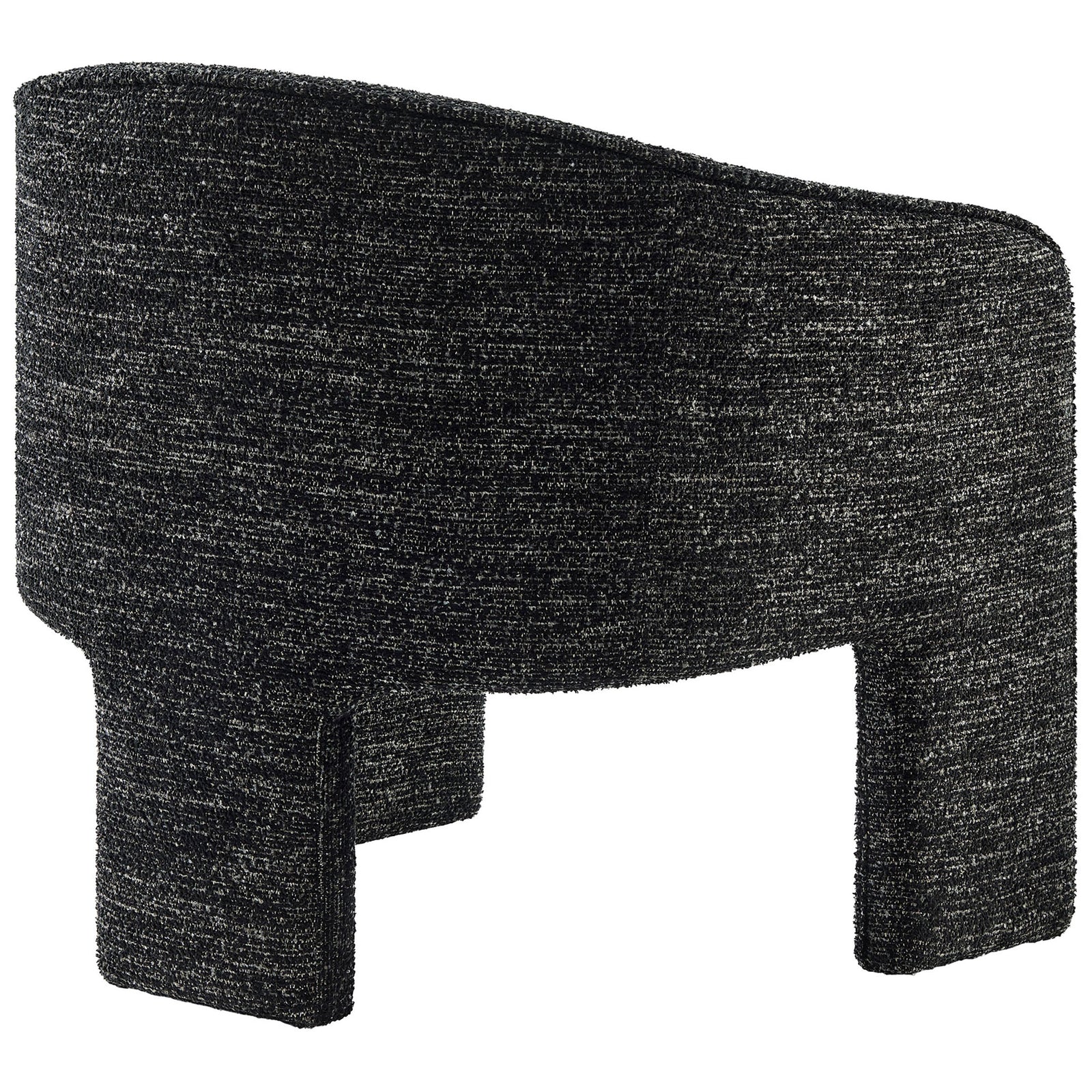 Continuous curved backrest flows into arms for a cocooning feel || EEI-7101-CHA || back_studio