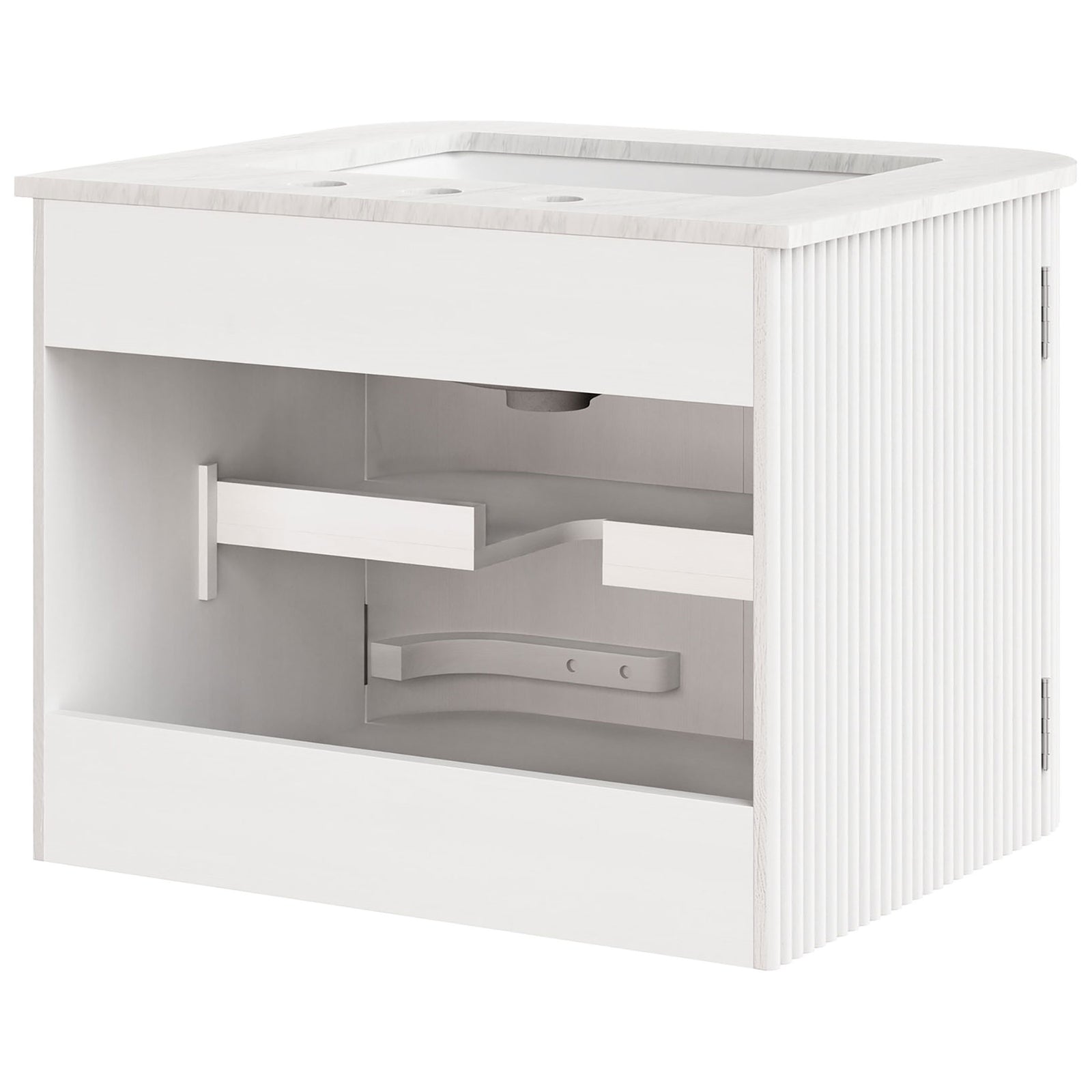 Open back design simplifies plumbing access and installation || EEI-7162-IVO || back_studio