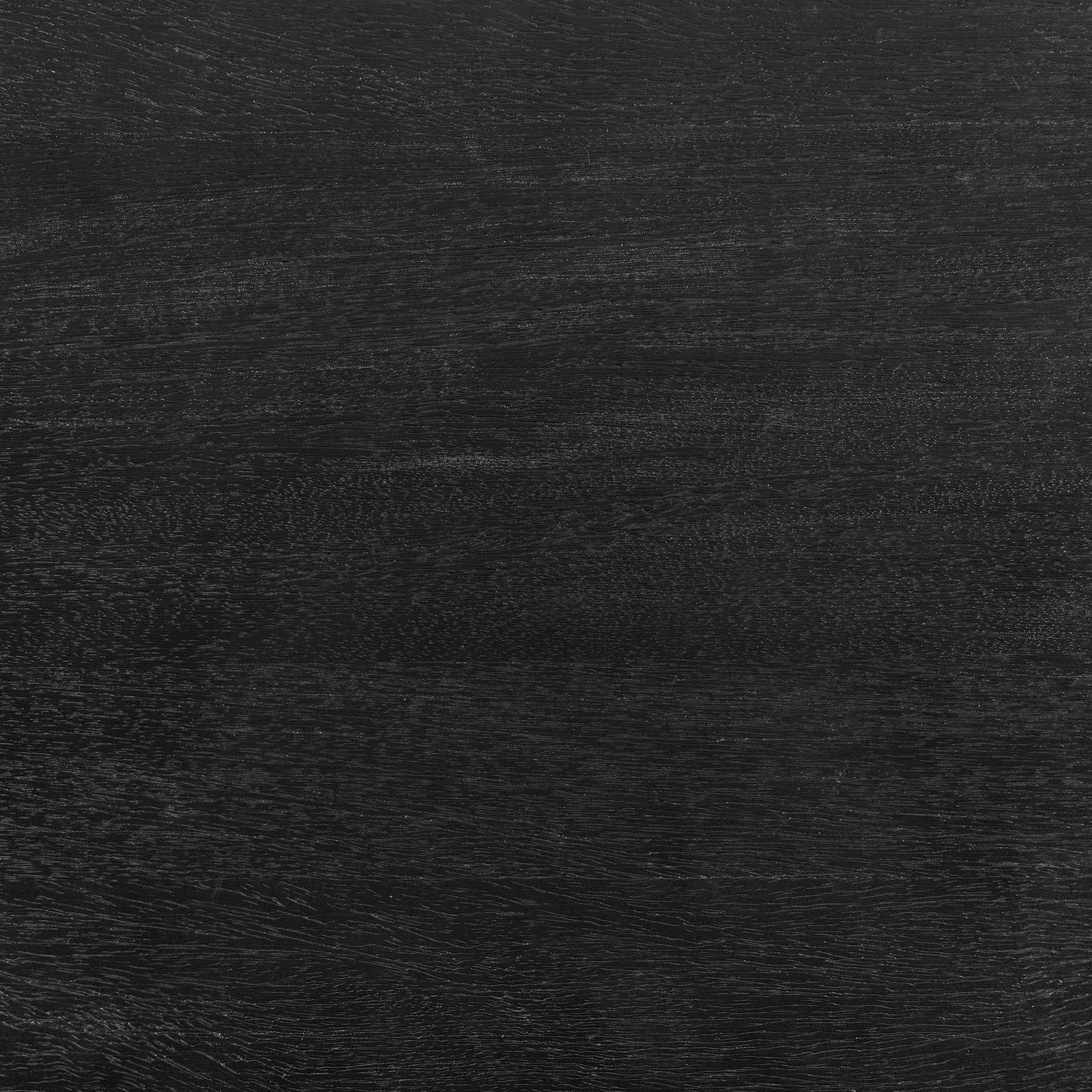 Black mango wood tabletop with rich grain and a subtle wire-brushed texture || EEI-7197-BLK || swatch_studio