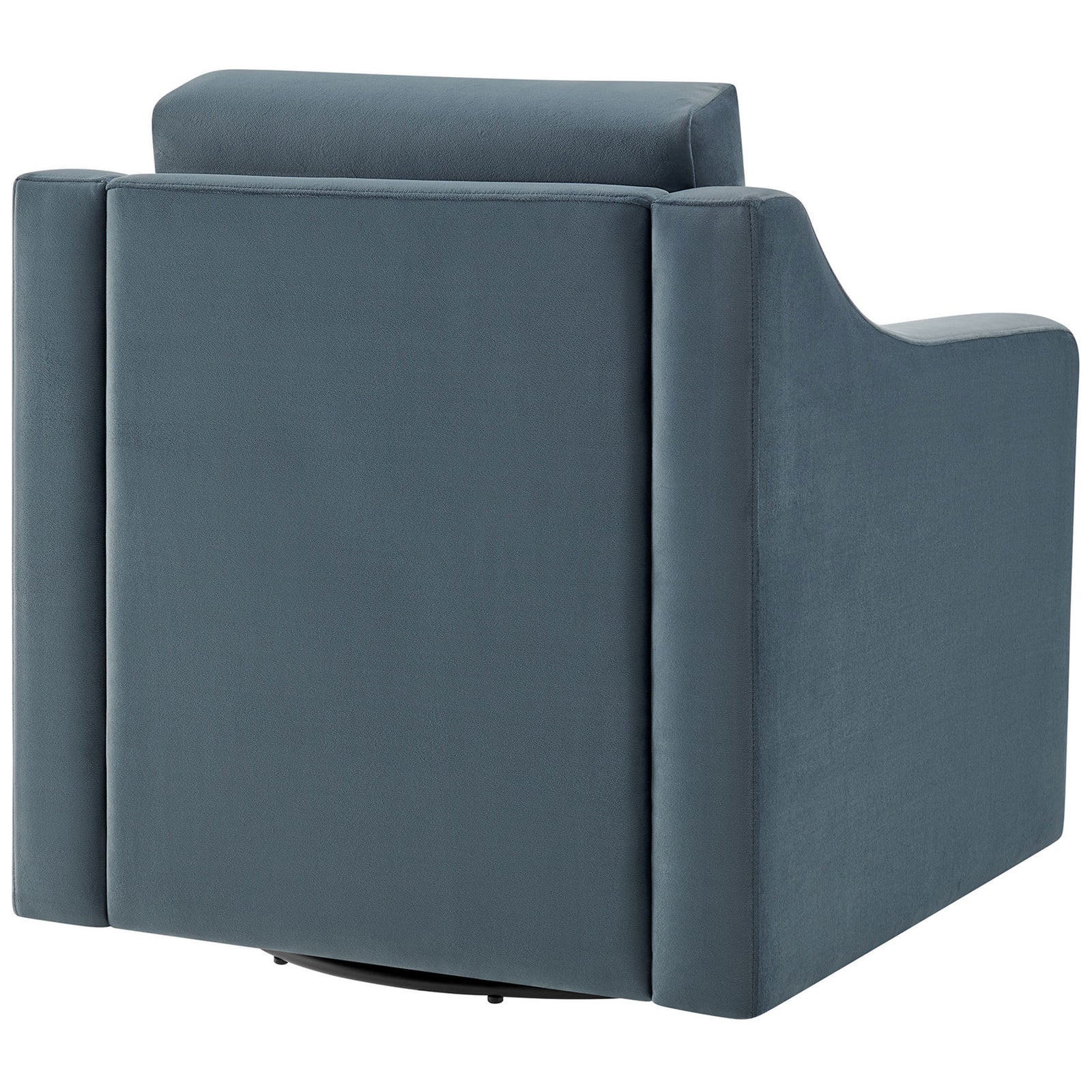 Clean, tailored back and sides with crisp piping and a low-profile pedestal base || EEI-7282-CAB || back_studio