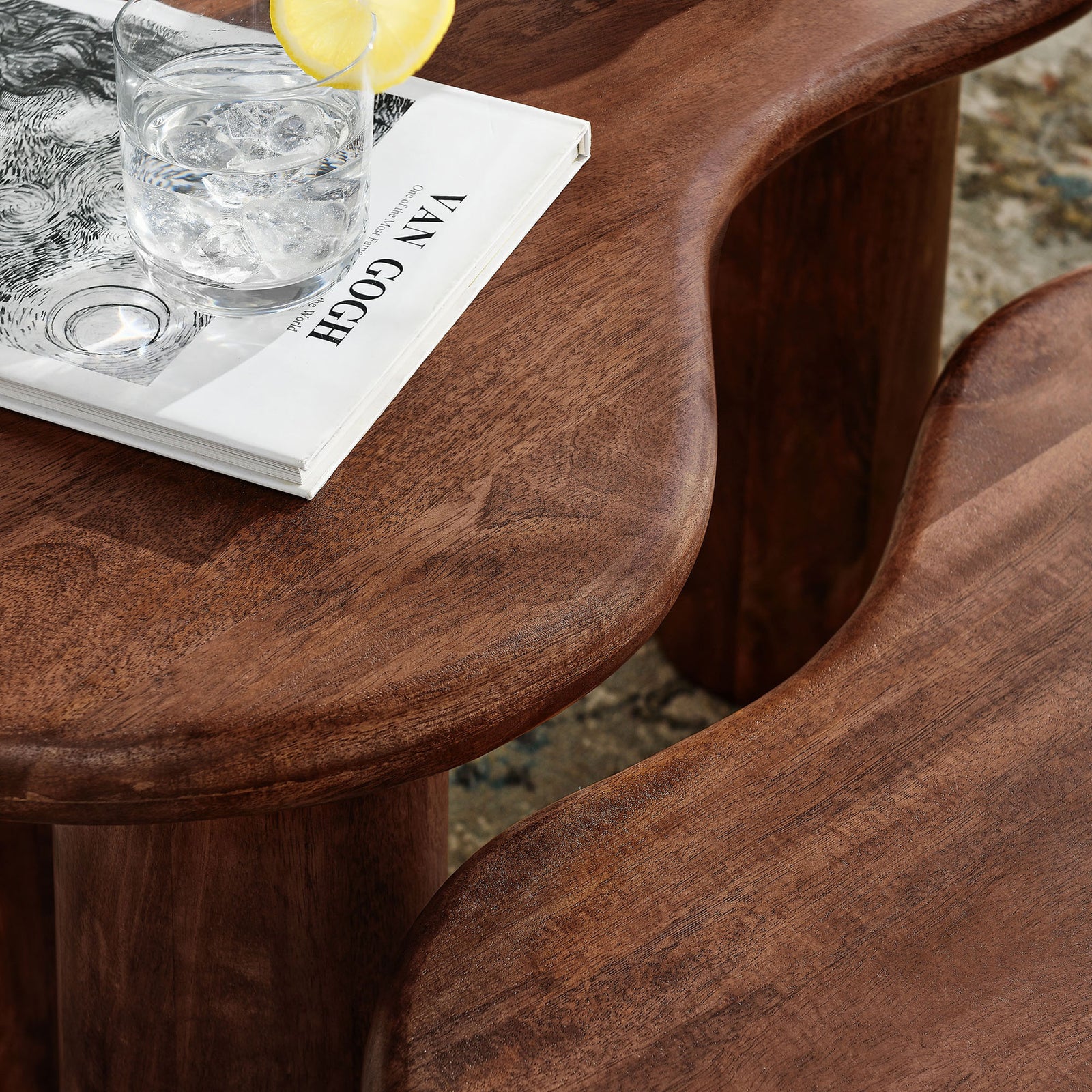 Refined wood grain and softly rounded edges elevate daily living with a modern, organic feel || EEI-7283-WAL || detail_room