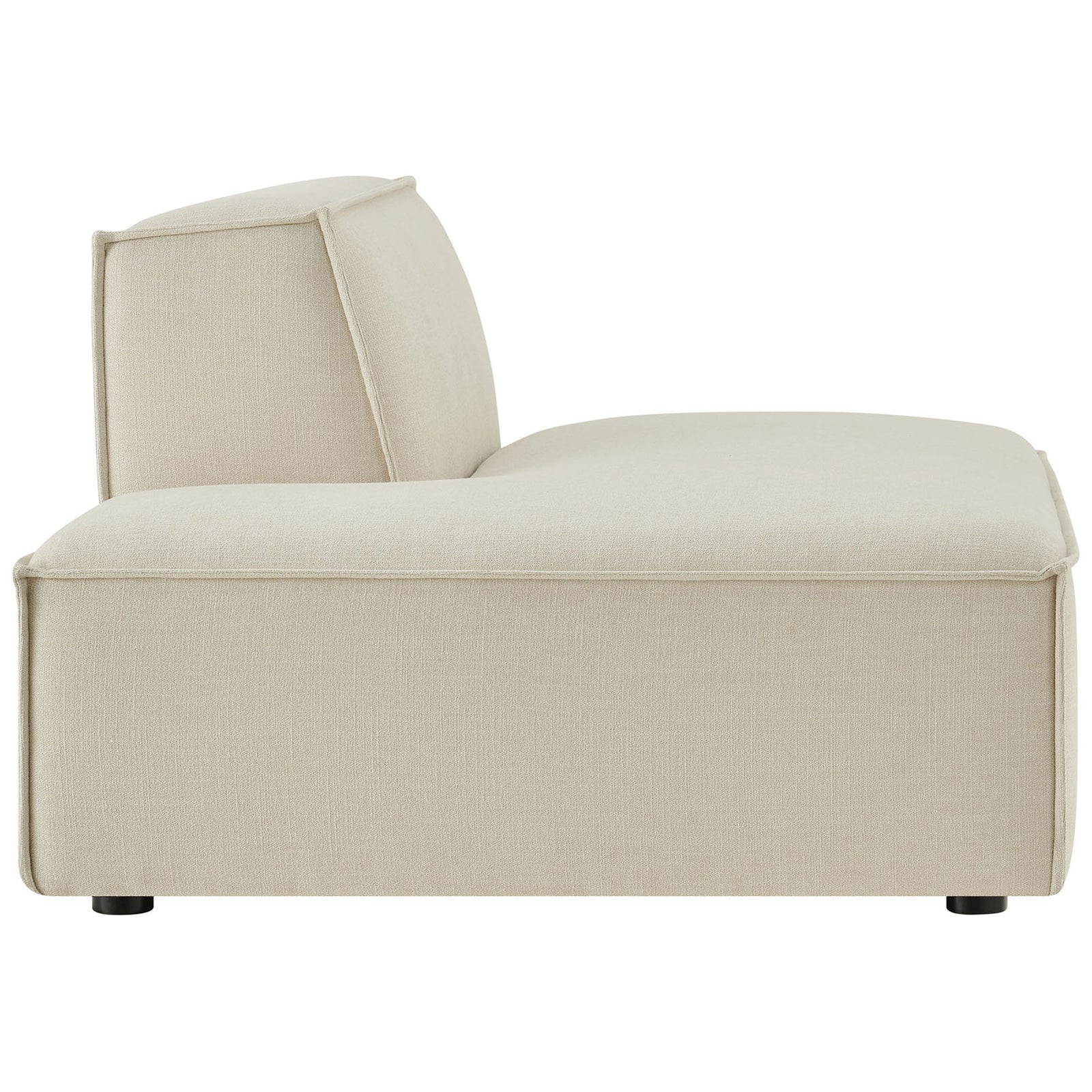 Streamlined side profile highlights the deep seat and thick cushioning || EEI-7386-ECR || side_studio