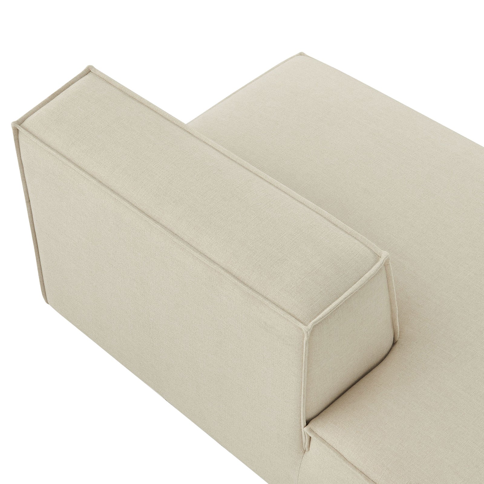 Piped backrest and smooth, easy-care performance fabric || EEI-7386-ECR || detail_studio
