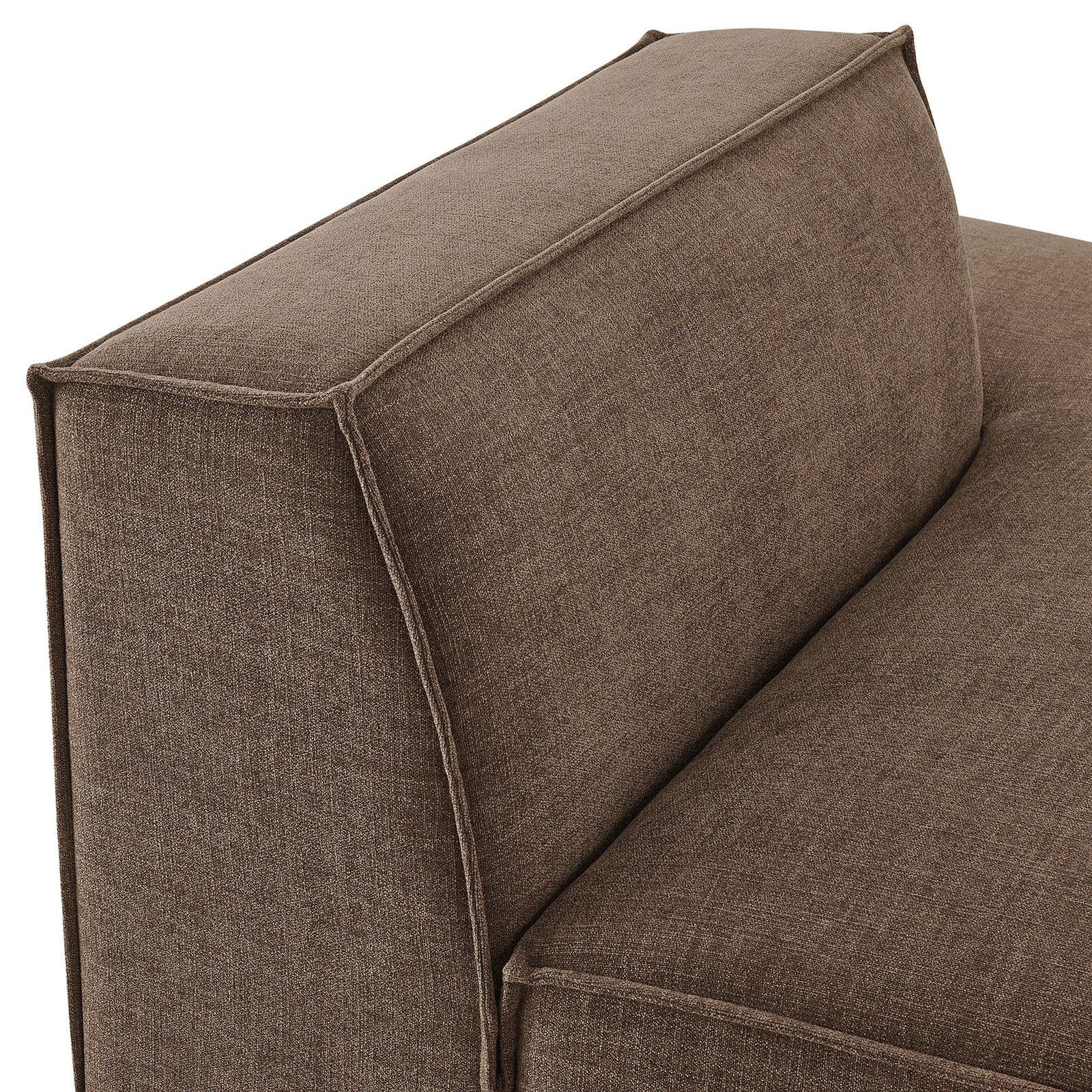 Close-up of the back cushion with crisp piping and soft-touch fabric || EEI-7388-MOC || detail_studio
